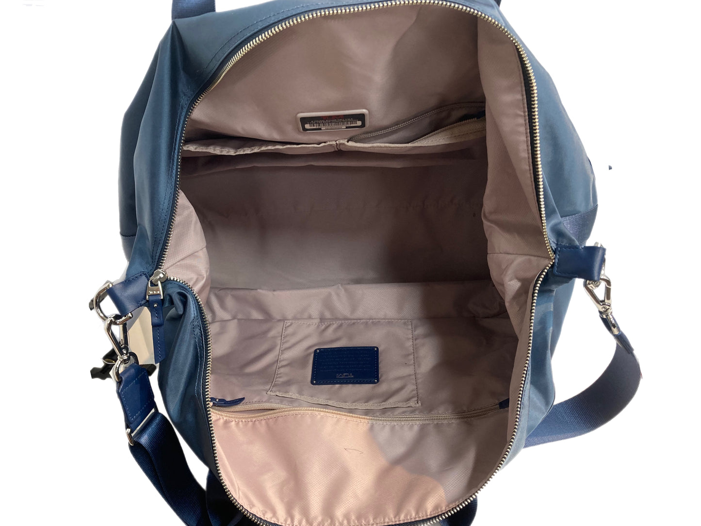 TUMI Nylon Weekender Travel Bag Blue