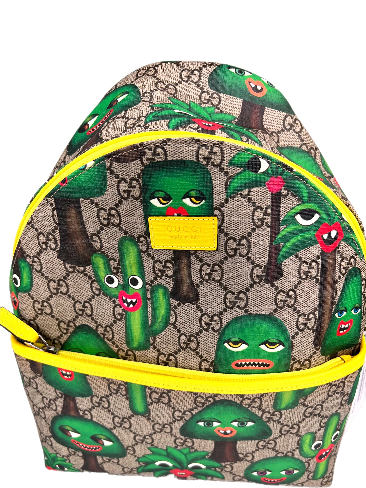 GUCCI Monogram Smiling Tree Children's Backpack Multi-Color