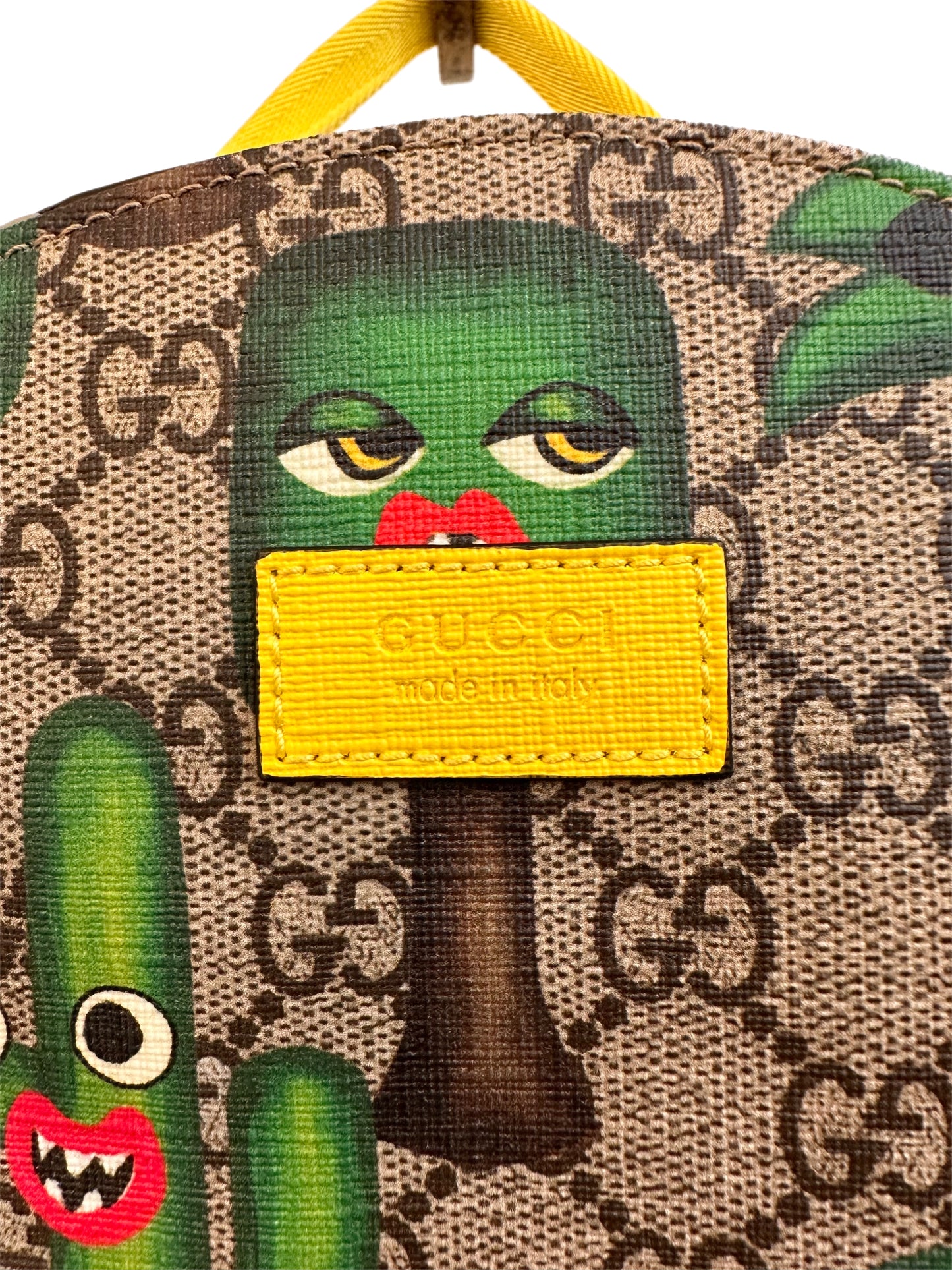 GUCCI Monogram Smiling Tree Children's Backpack Multi-Color