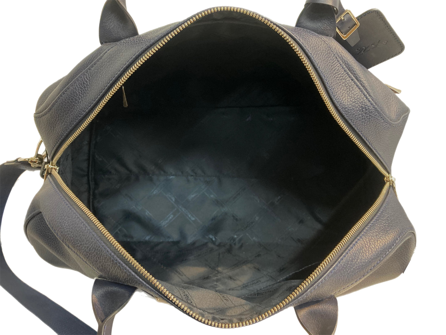 LONGCHAMP Leather Carryall Tote Navy Blue