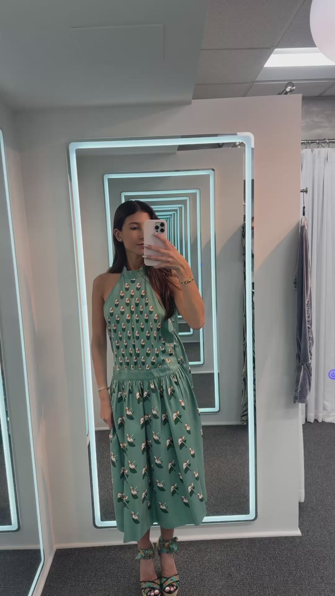gucci halter dress Lovskoo Women's Cute Corduroy In the Spring Summer Emerald_Green_Robe Color:770