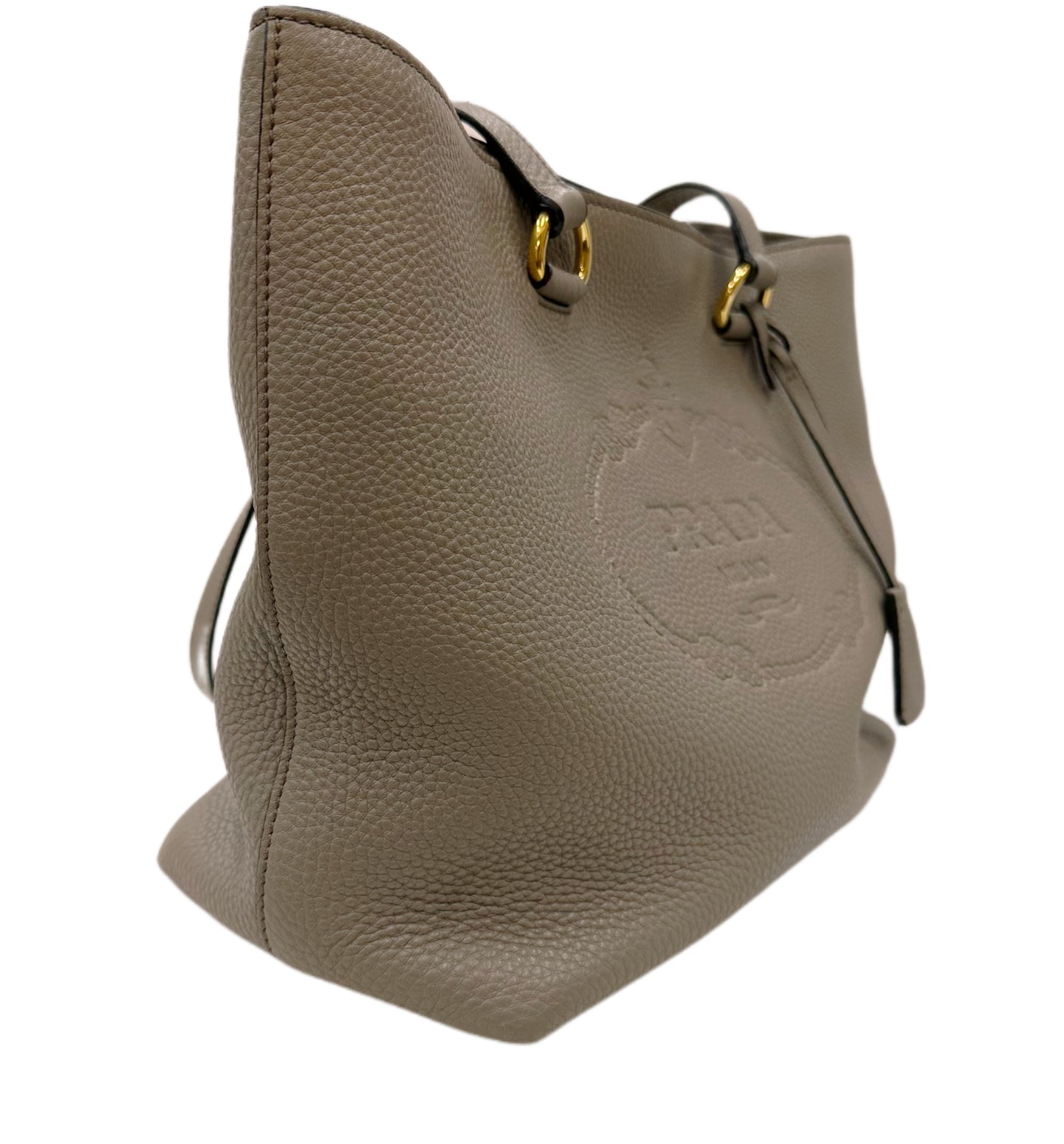 PRADA Phenix Vitello Tote Taupe