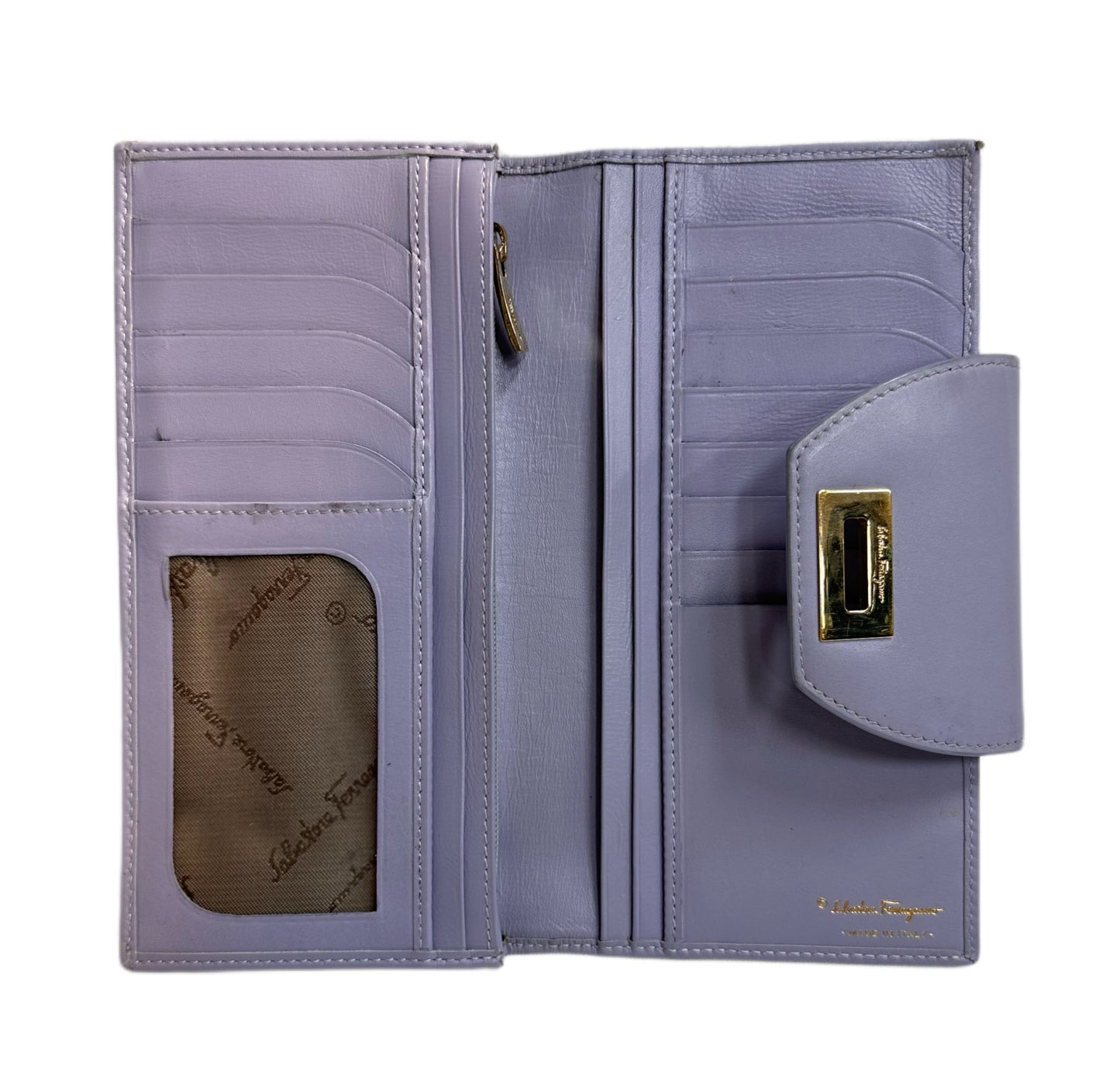 SALVATORE FERRAGAMO Continental Wallet Lilac