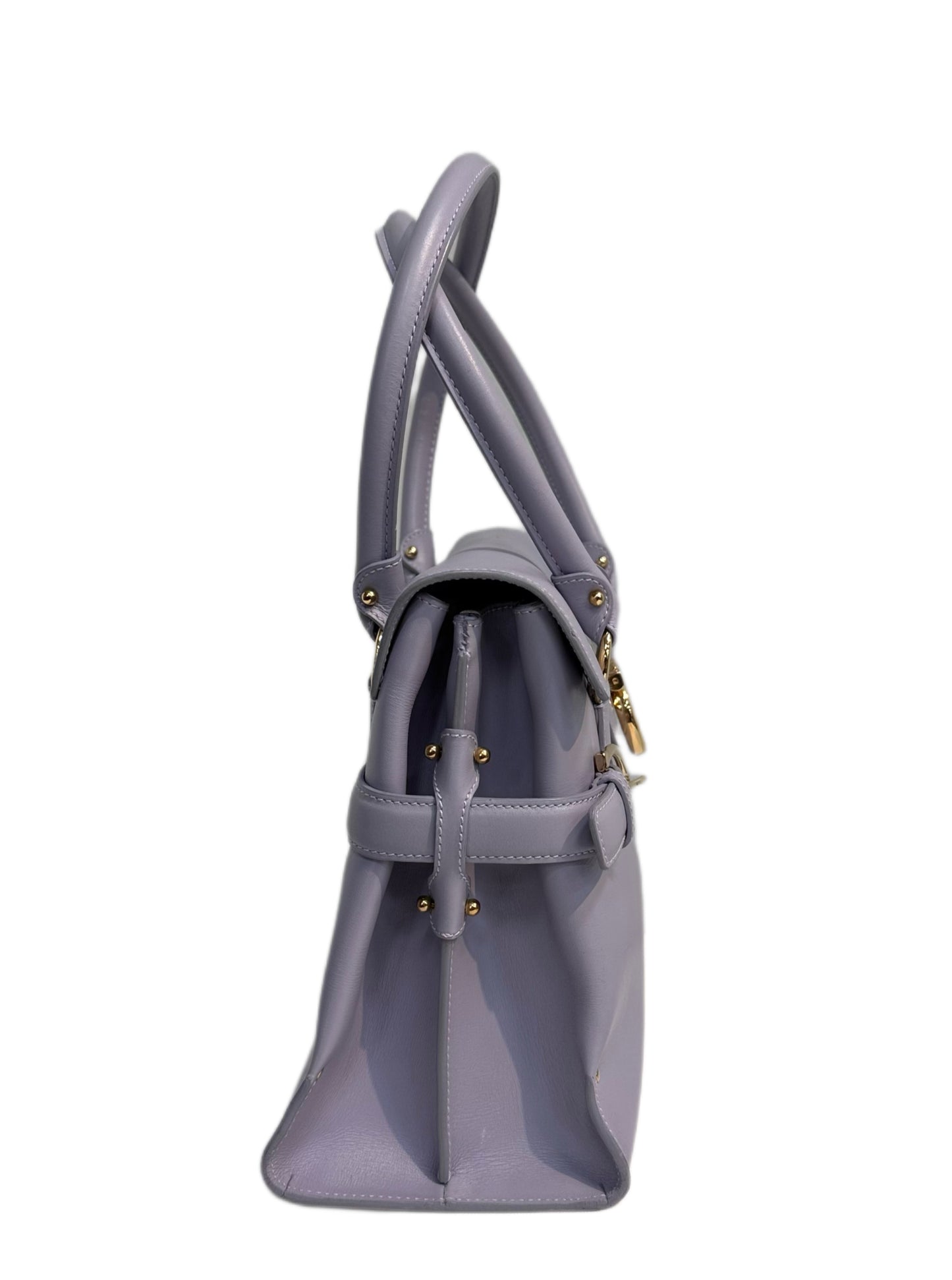 SALVATORE FERRAGAMO Lilac Gancini Buckle Bag