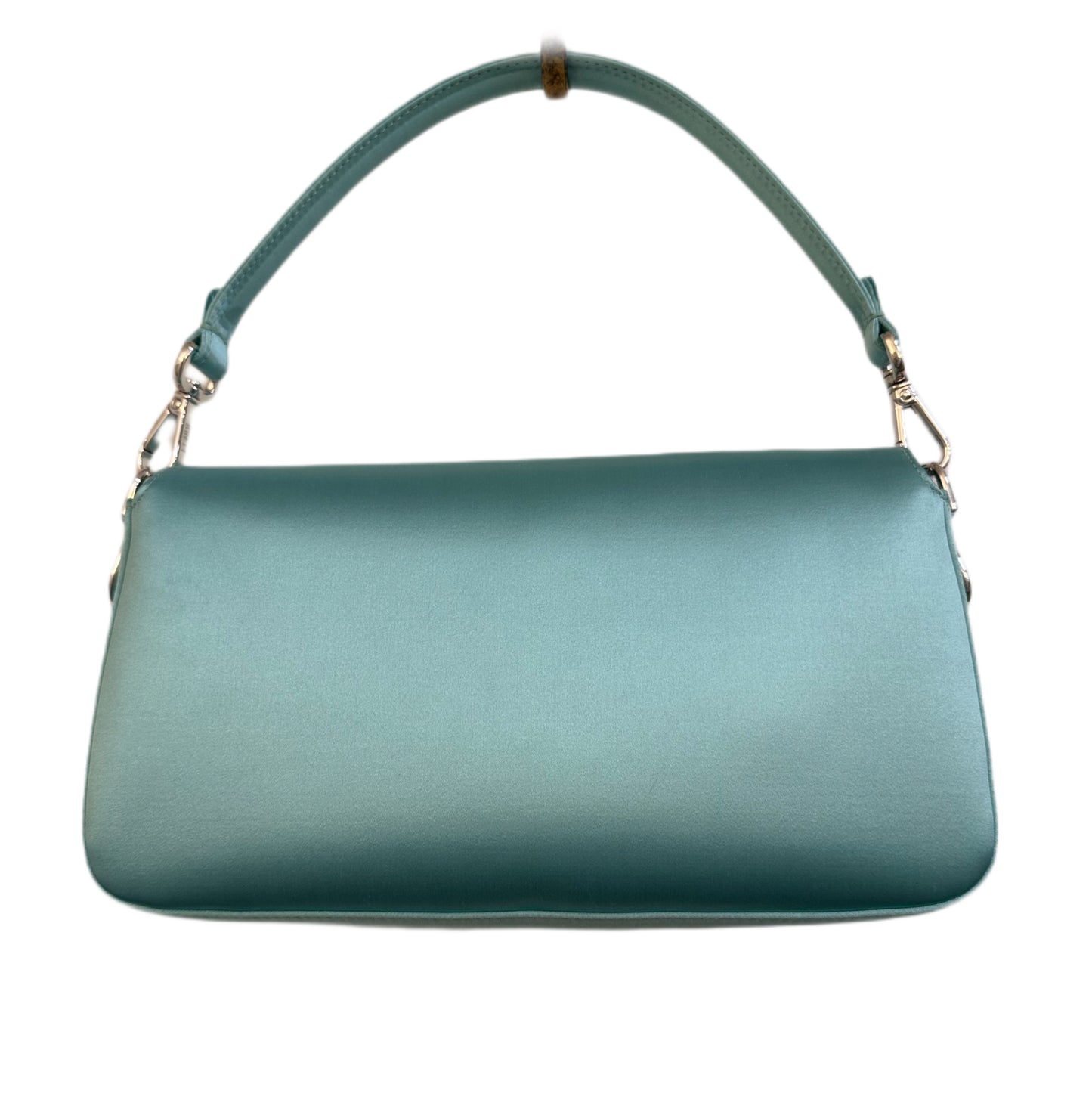 FENDI/TIFFANY Silk Baguette Turquoise