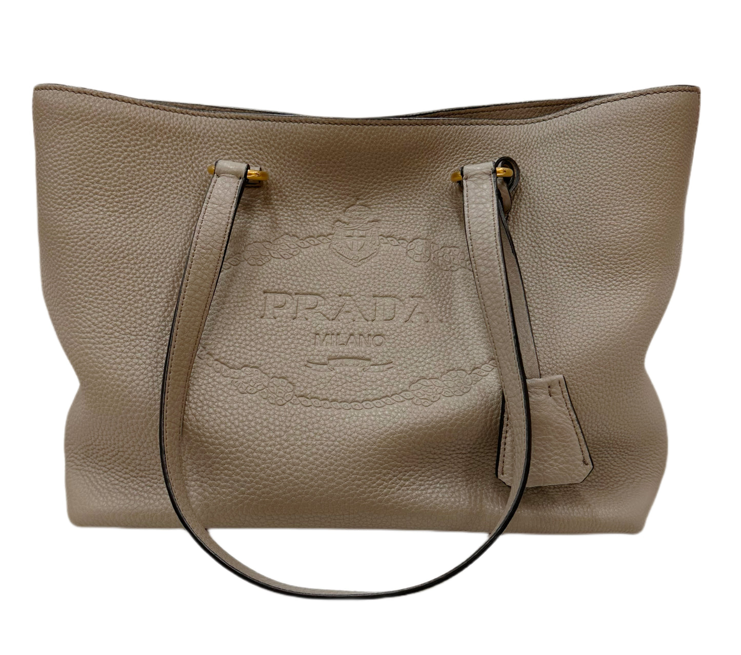 PRADA Phenix Vitello Tote Taupe