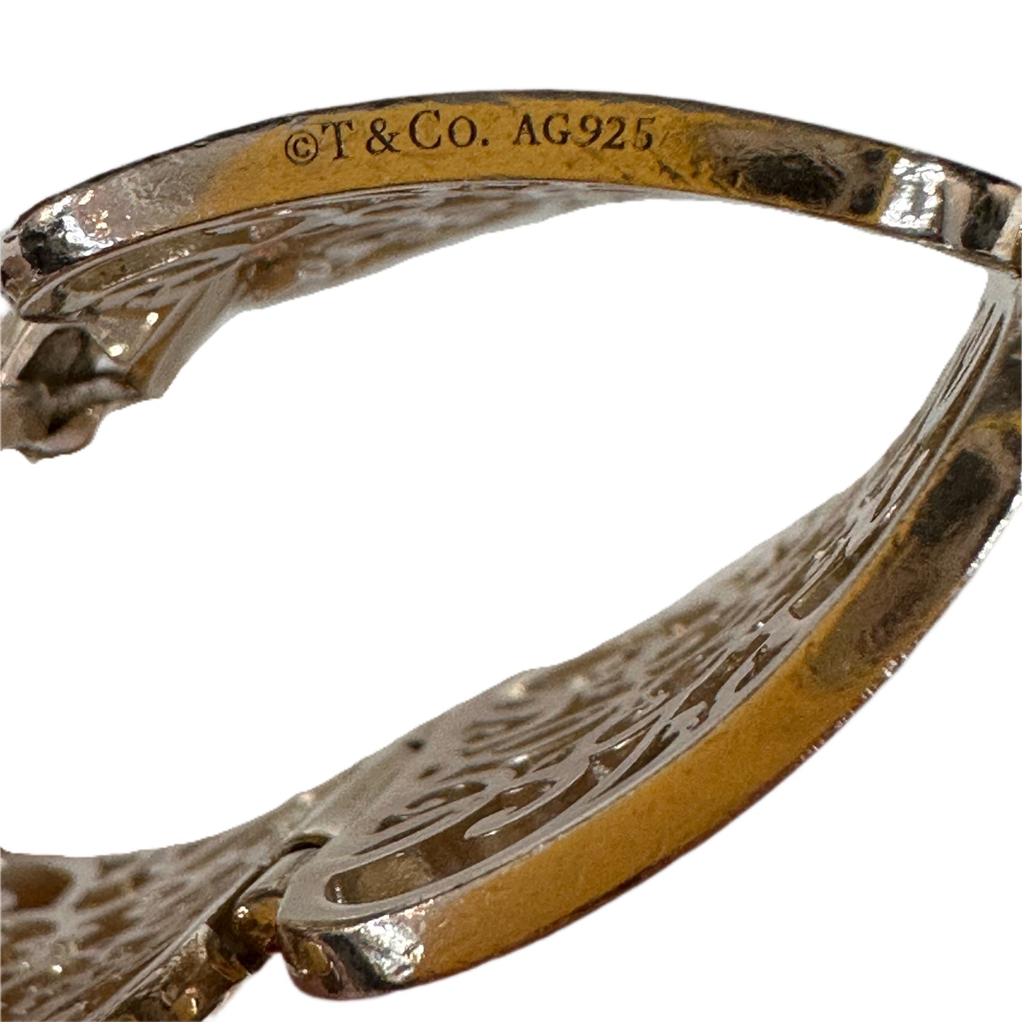 TIFFANY & CO. Sterling Silver Filigree Bangle Bracelet