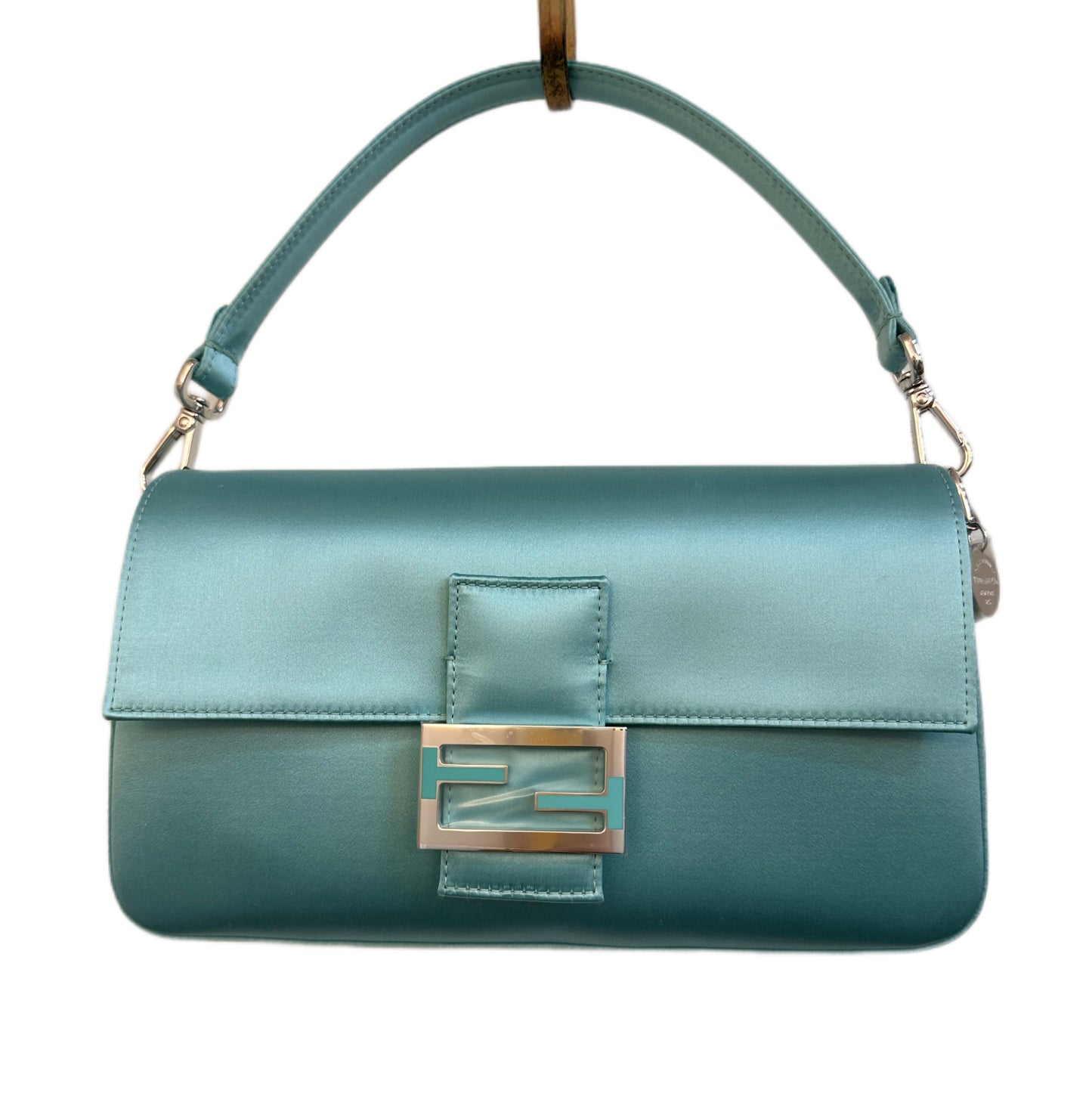 FENDI/TIFFANY Silk Baguette Turquoise