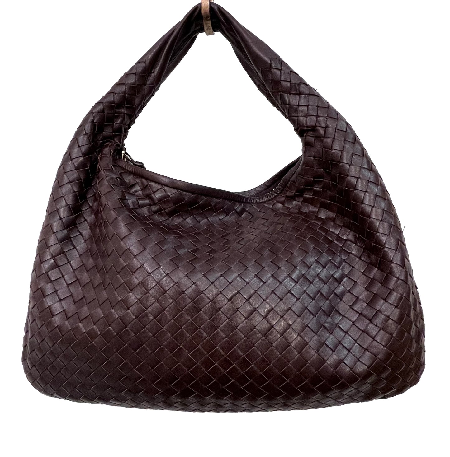 BOTTEGA VENETA Brown Intrecciato Medium Hobo