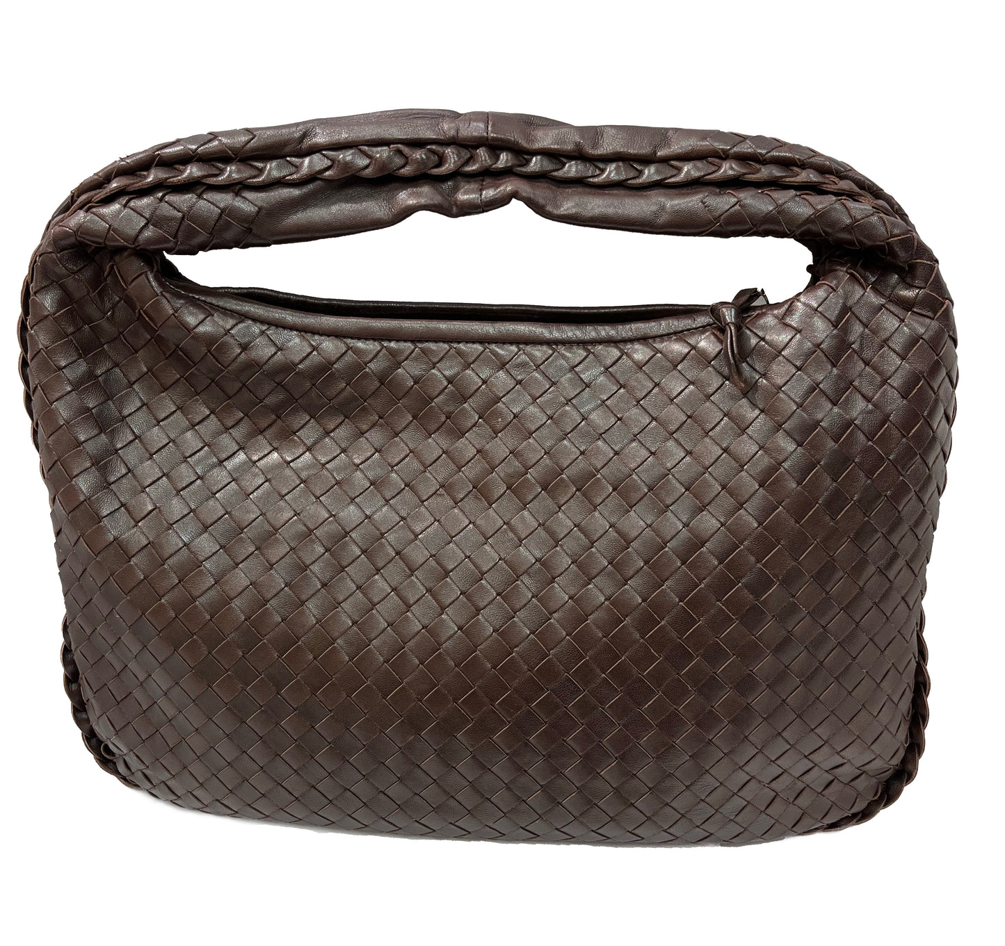 BOTTEGA VENETA Brown Intrecciato Medium Hobo