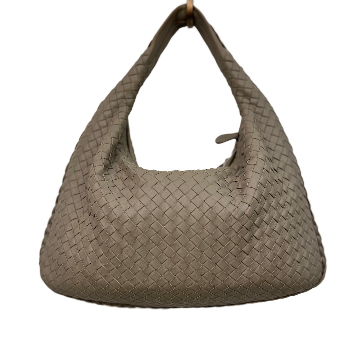 BOTTEGA VENETA Napa Intrecciato Medium Veneta Hobo Taupe