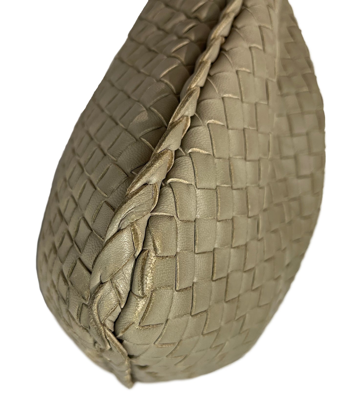 BOTTEGA VENETA Napa Intrecciato Medium Veneta Hobo Taupe