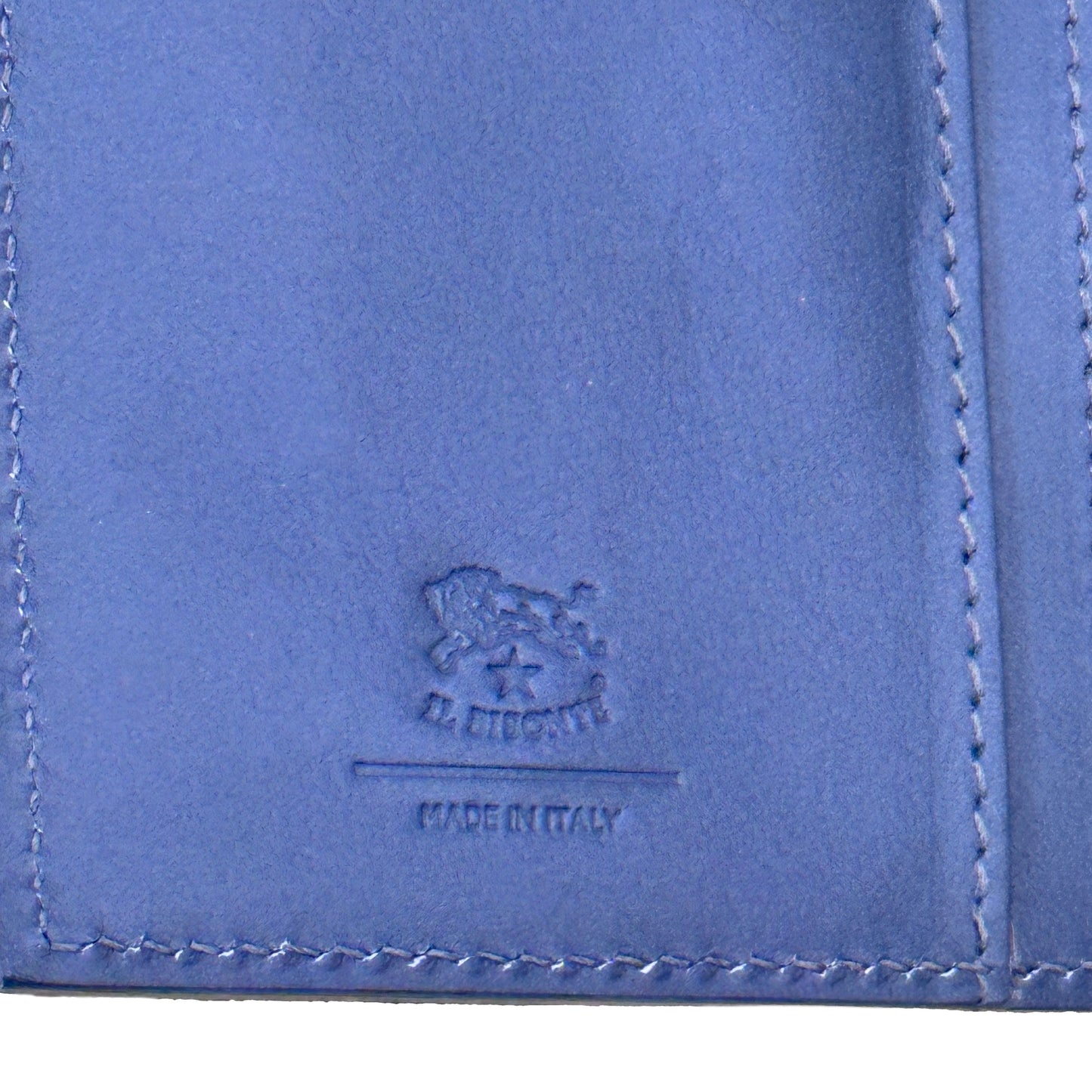 IL BISONTE Continental Wallet Slate Blue