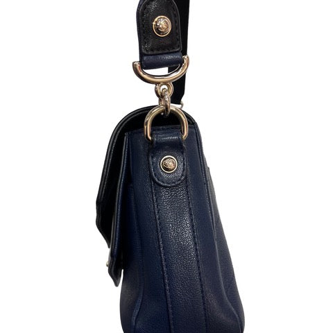 CHANEL Elaphe Double Chevron Flap Bag Medium