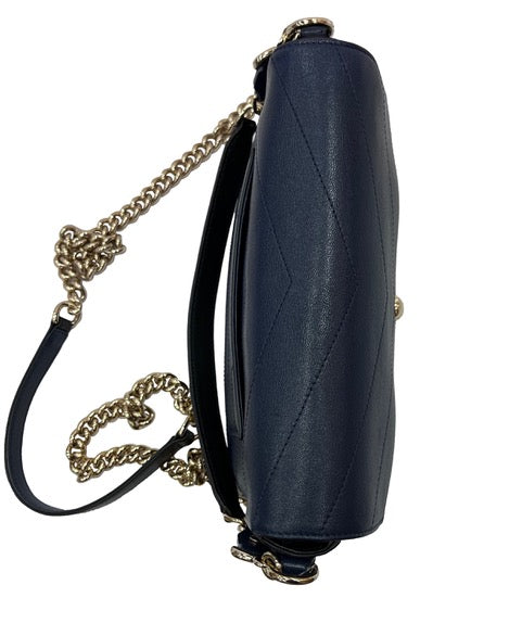 CHANEL Elaphe Double Chevron Flap Bag Medium
