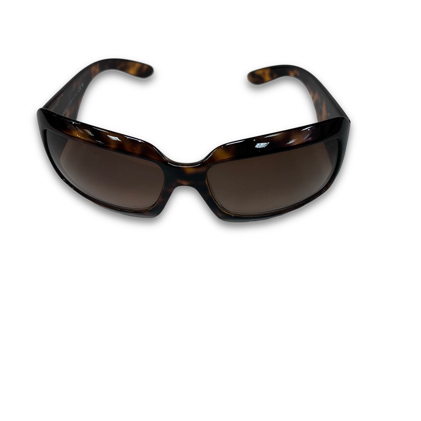 CHANEL Wrap Style Brown Sunglasses
