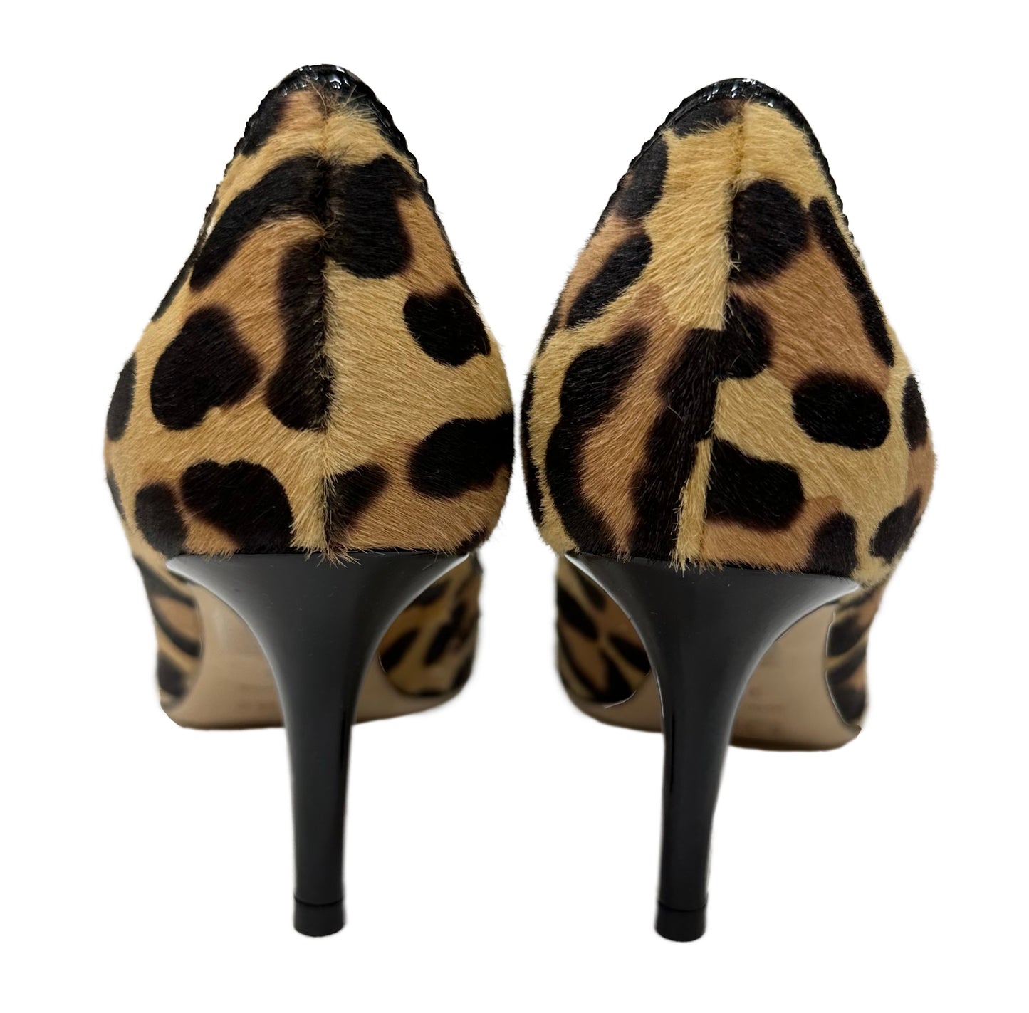 CHRISTIAN DIOR Leopard Print Pony Hair Pump Size 7.5