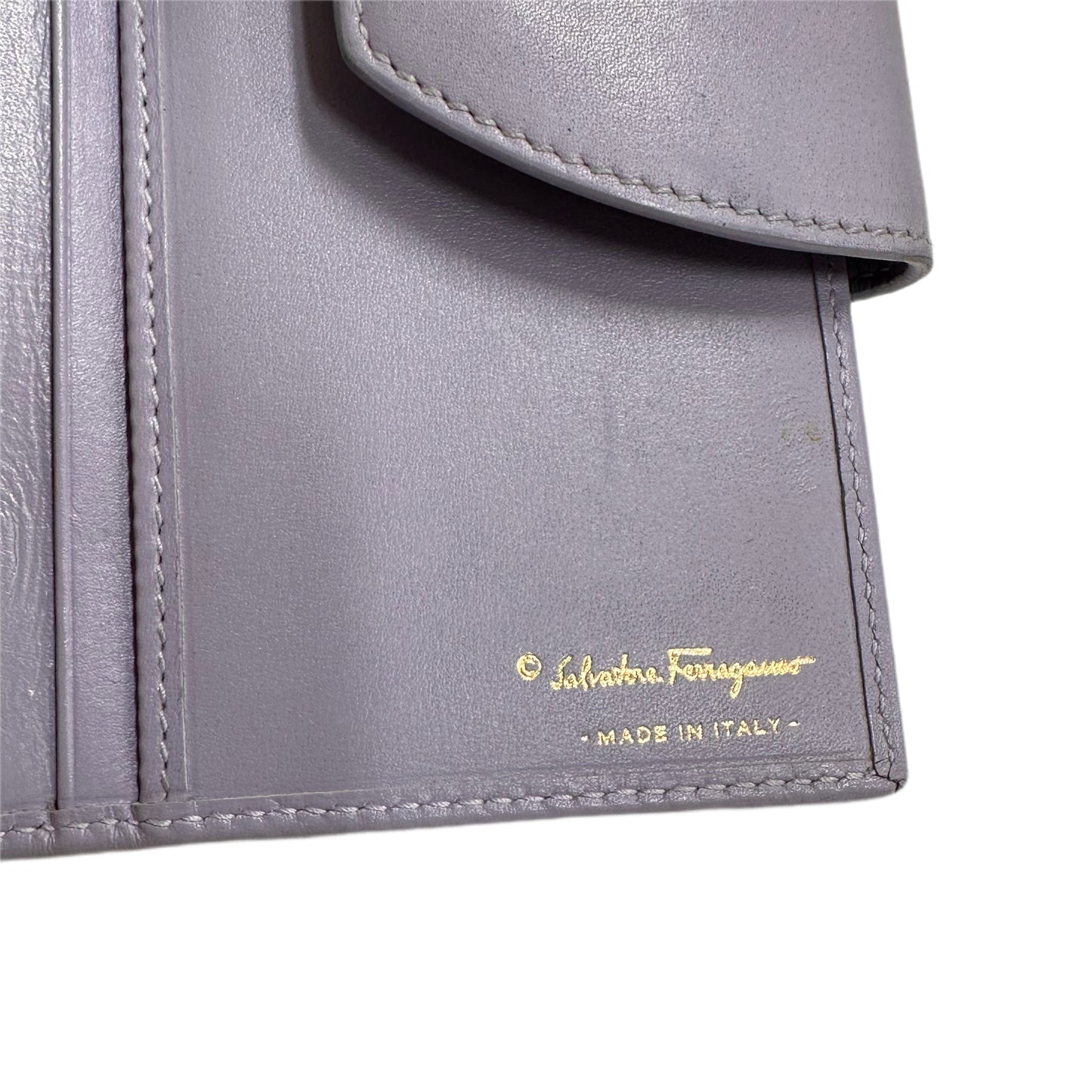 SALVATORE FERRAGAMO Continental Wallet Lilac