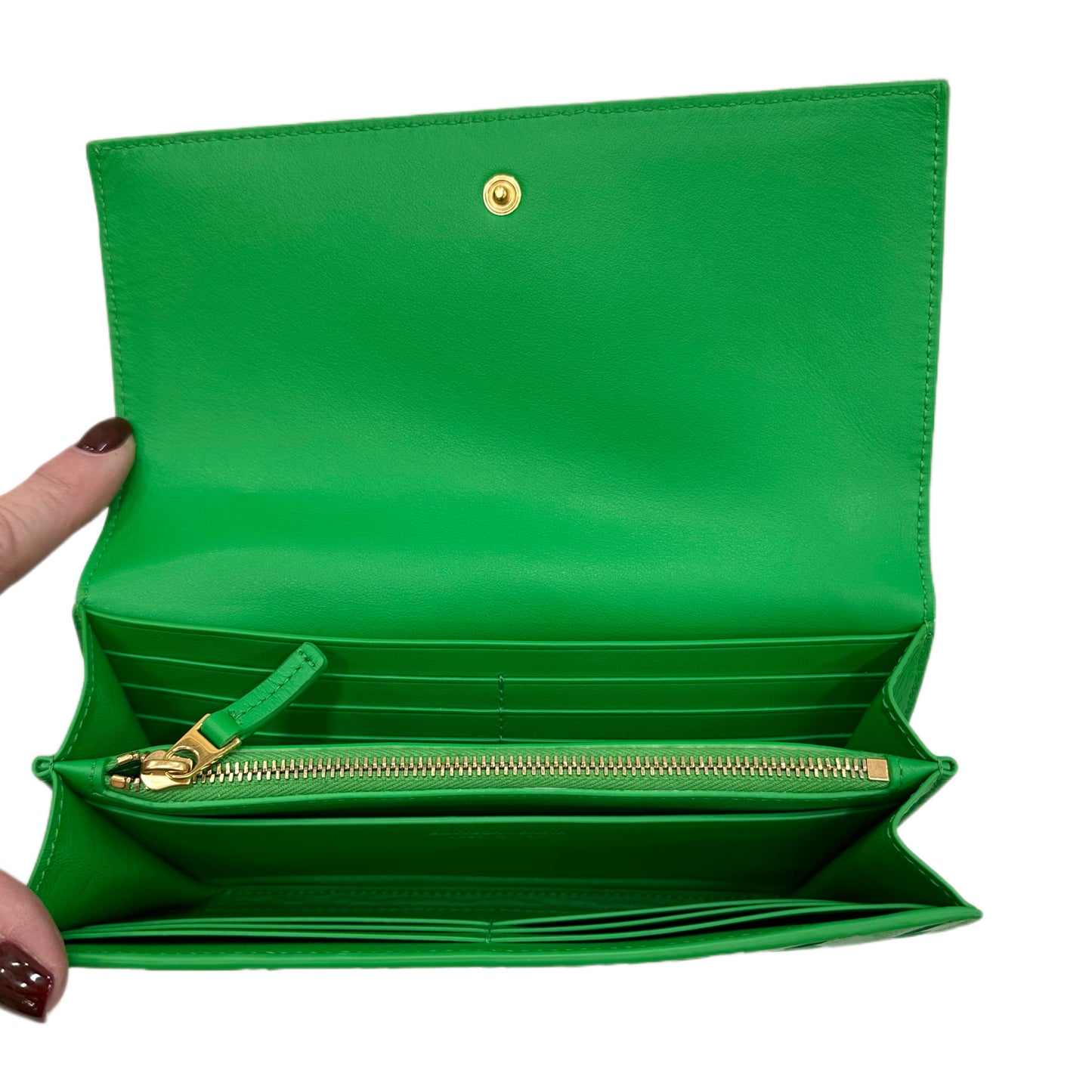 BOTTEGA VENETA Long Flap Intrecciato Wallet