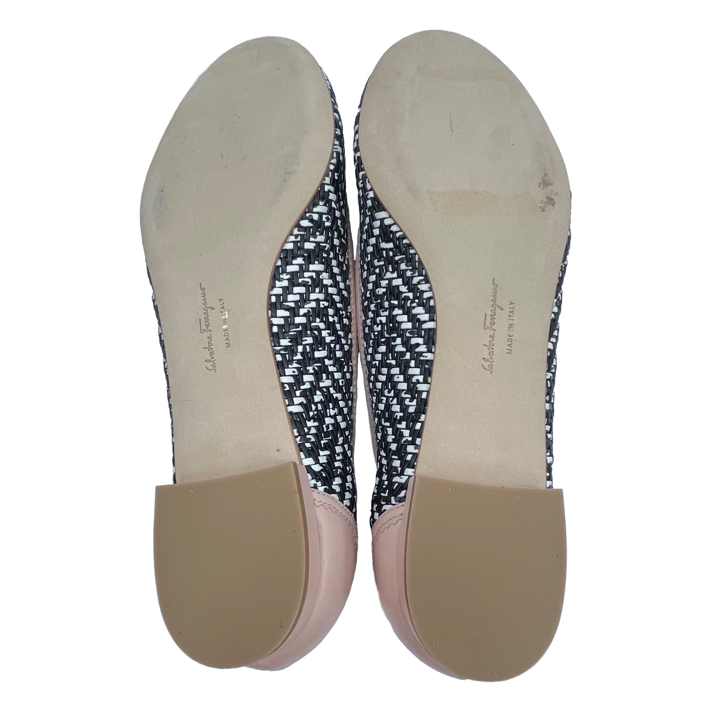 SALVATORE FERRAGAMO Leather Ballet Flats Size 10