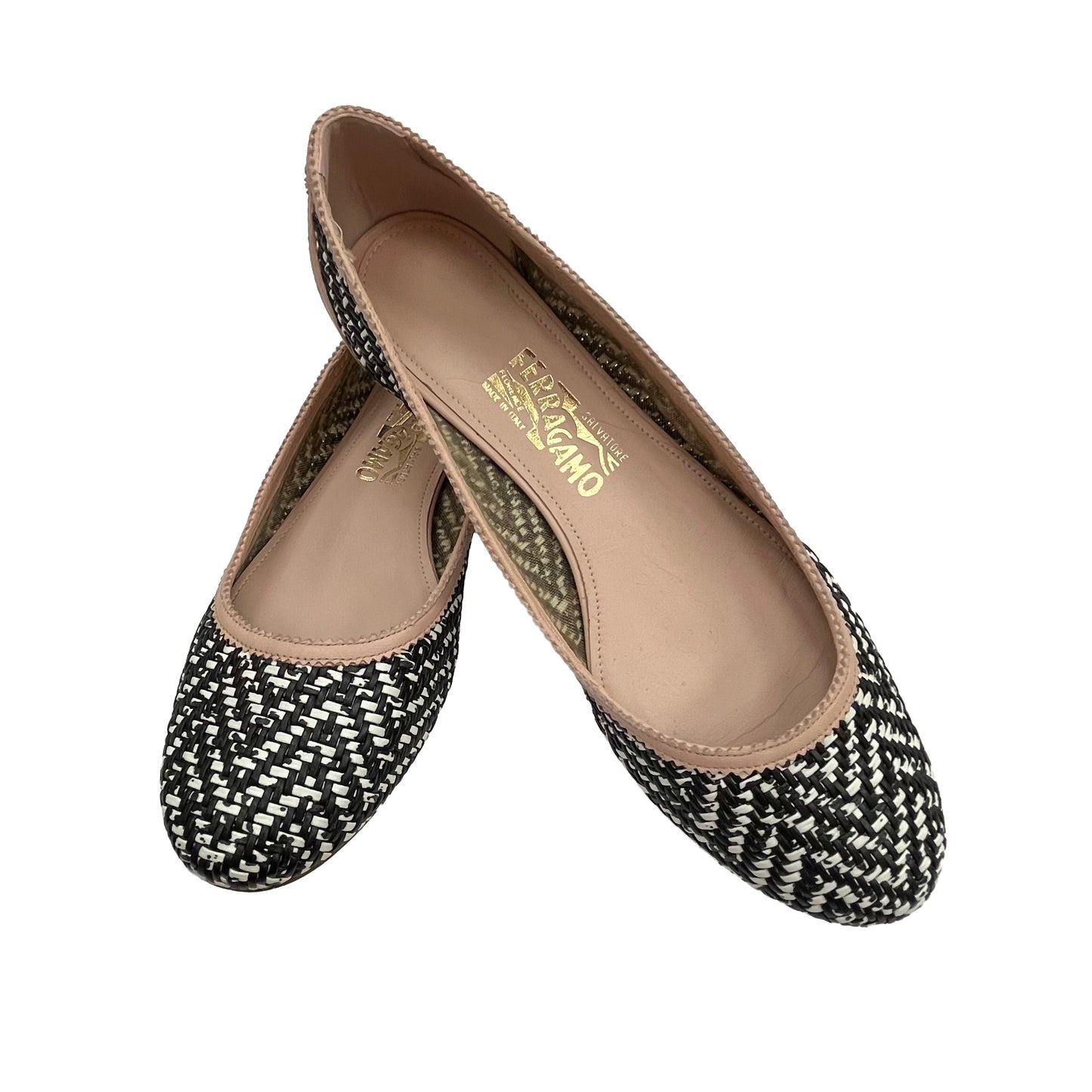 SALVATORE FERRAGAMO Leather Ballet Flats Size 10