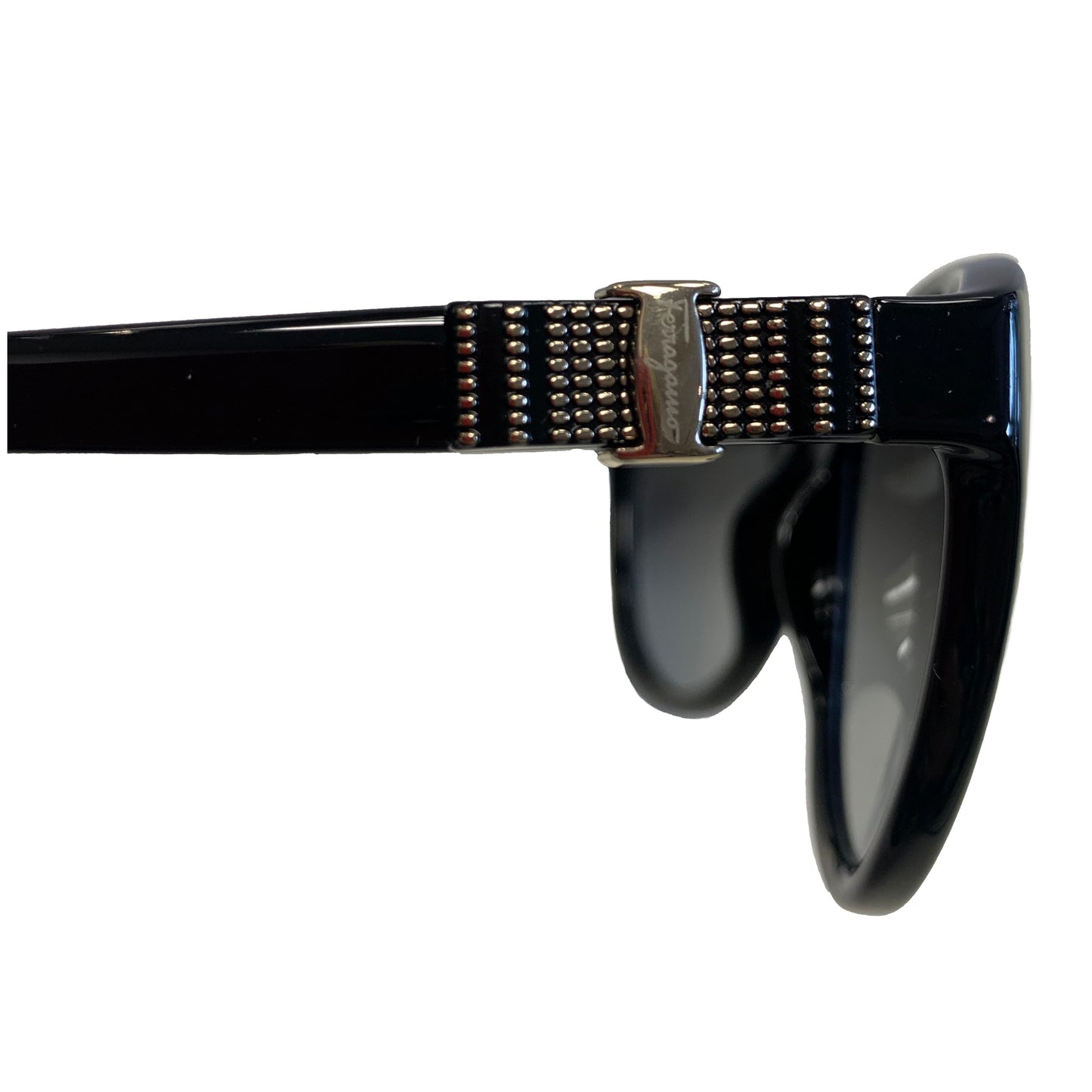 FERRAGAMO BLACK SUNGLASSES - NEW
