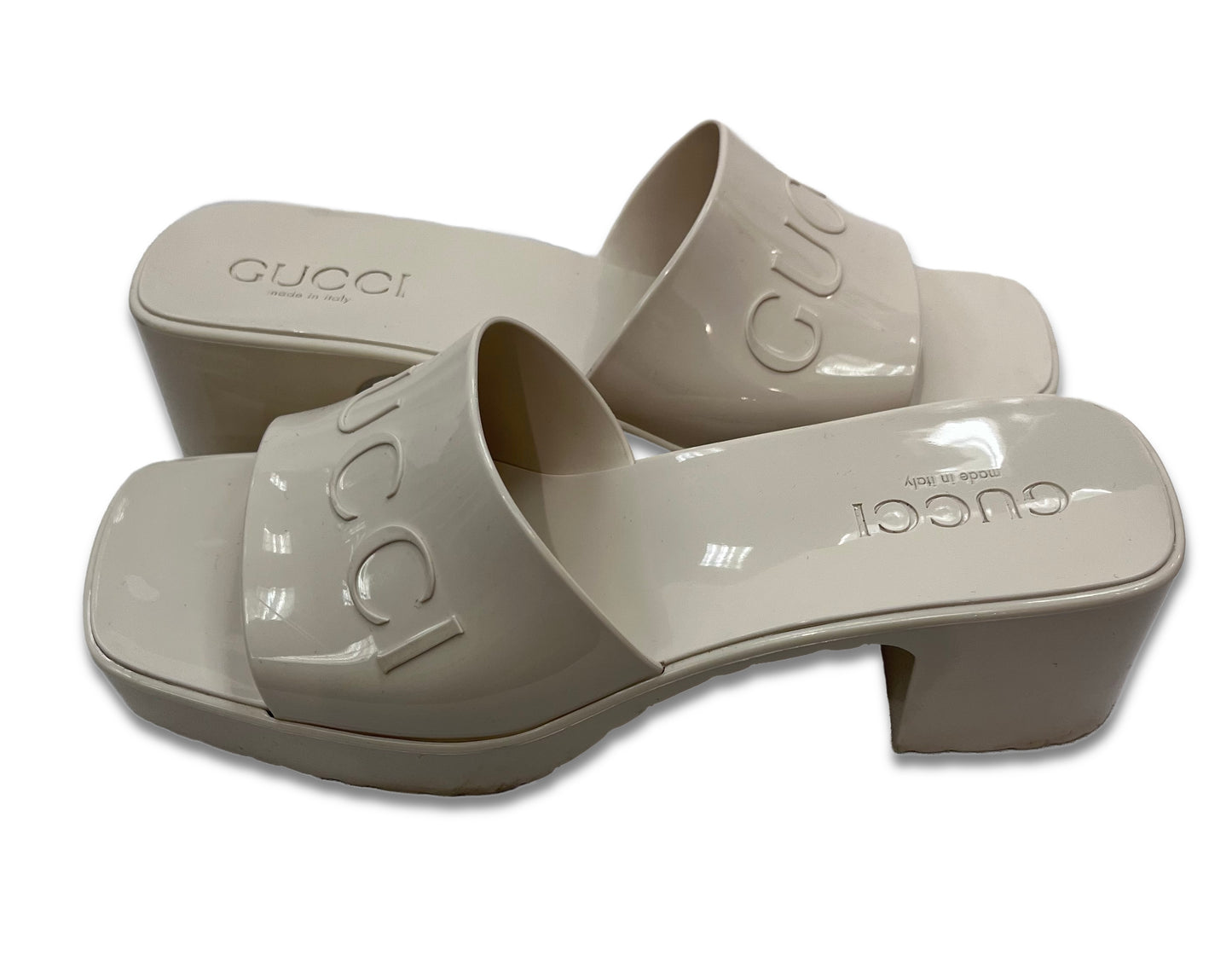 GUCCI Rubber Slide Sandal Size 35