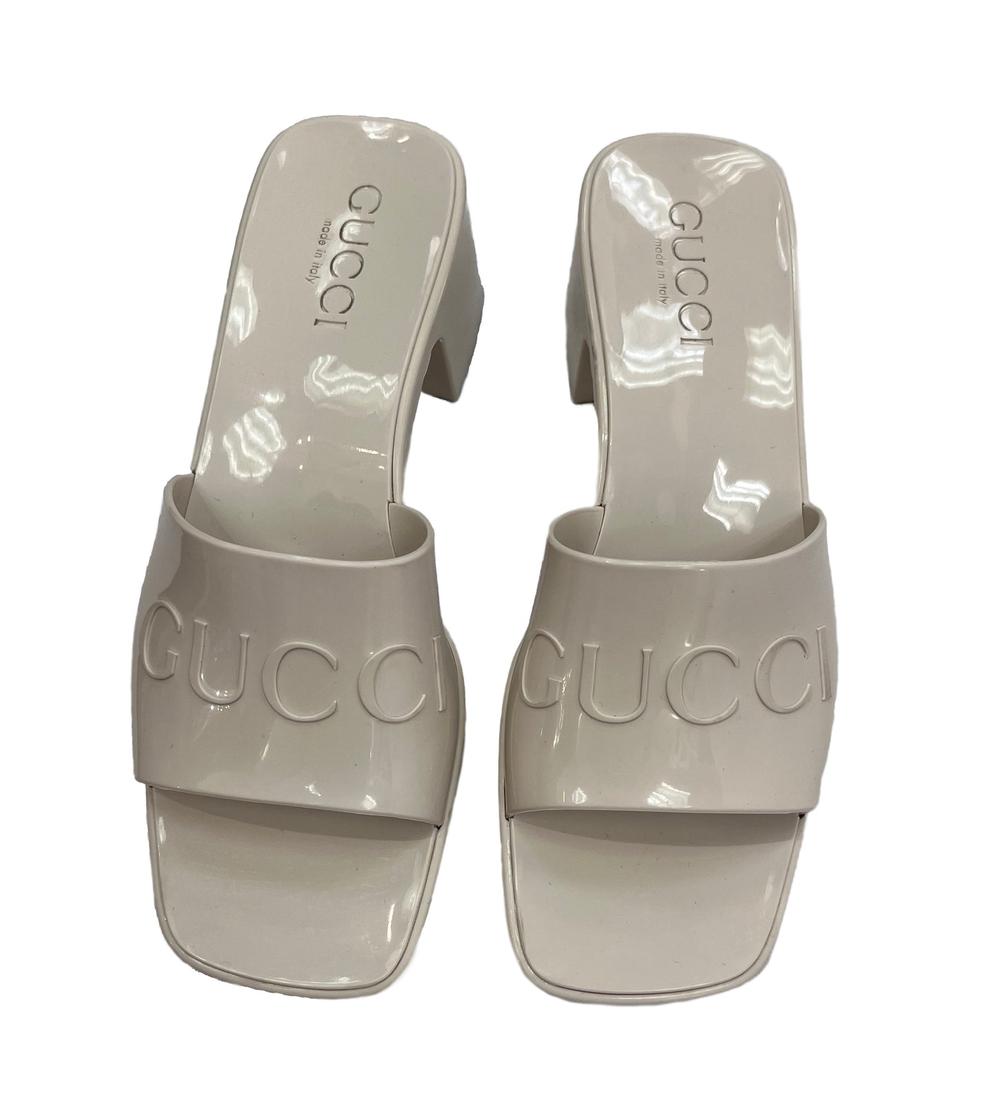 GUCCI Rubber Slide Sandal Size 35