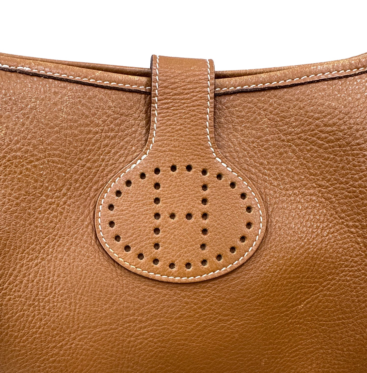 HERMES Vintage Rodeo II Caramel Leather