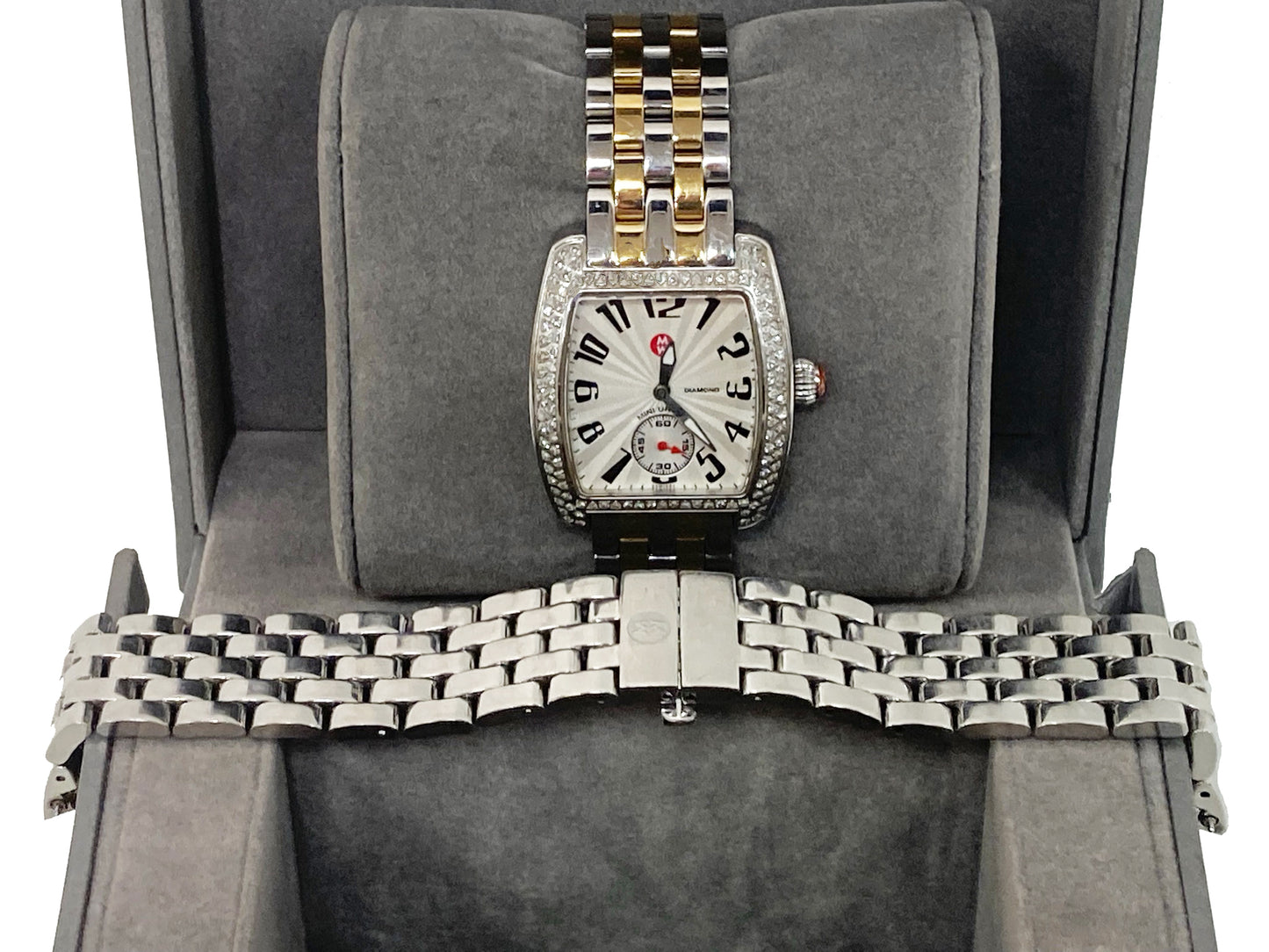 MICHELE Mini Urban Ladie's Diamond Watch White