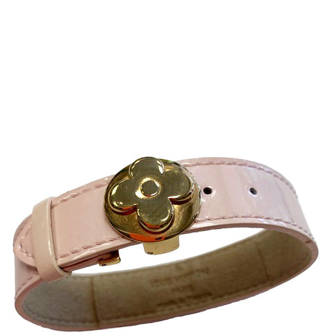 LOUIS VUITTON Pink Vernis Patent Leather Bracelet