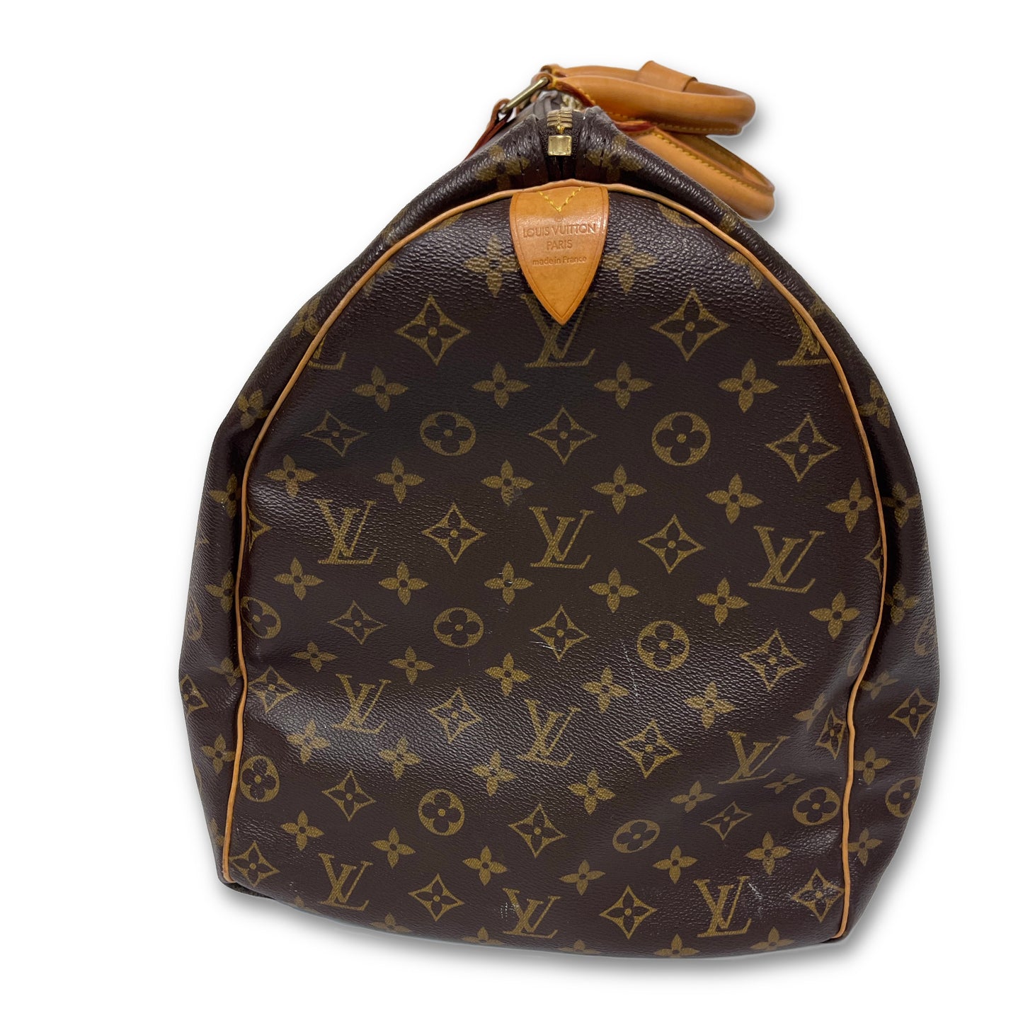 LOUIS VUITTON Monogram Keepall Duffle Bag Brown