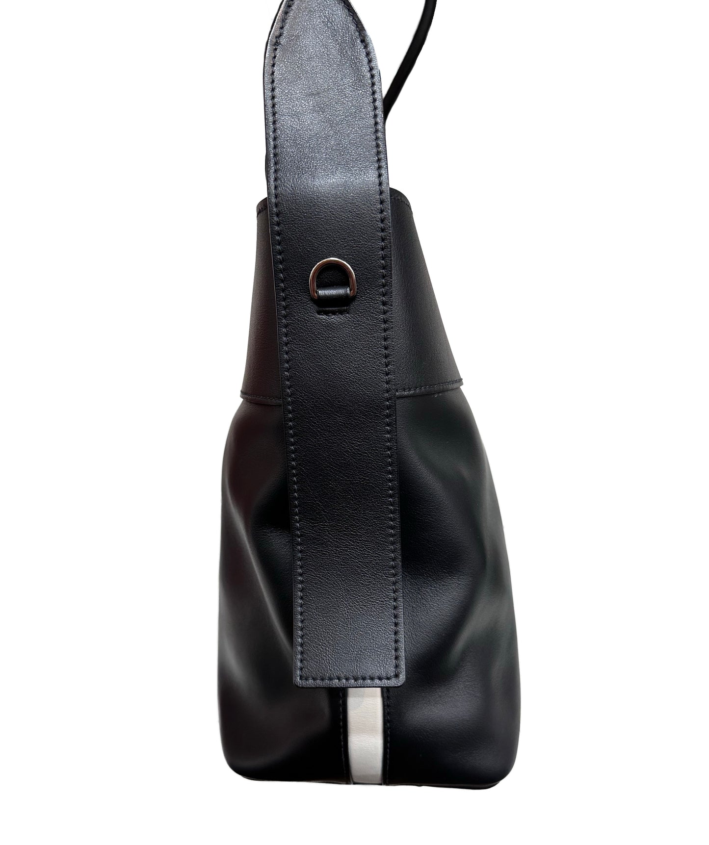 PRADA Black Leather Shoulder Bag