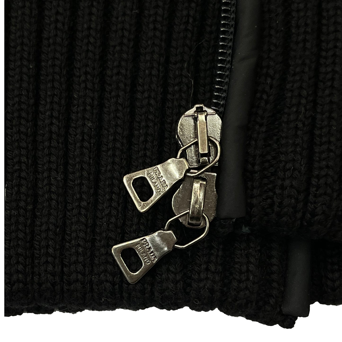 PRADA Fur, Wool & Nylon Jacket Size 40
