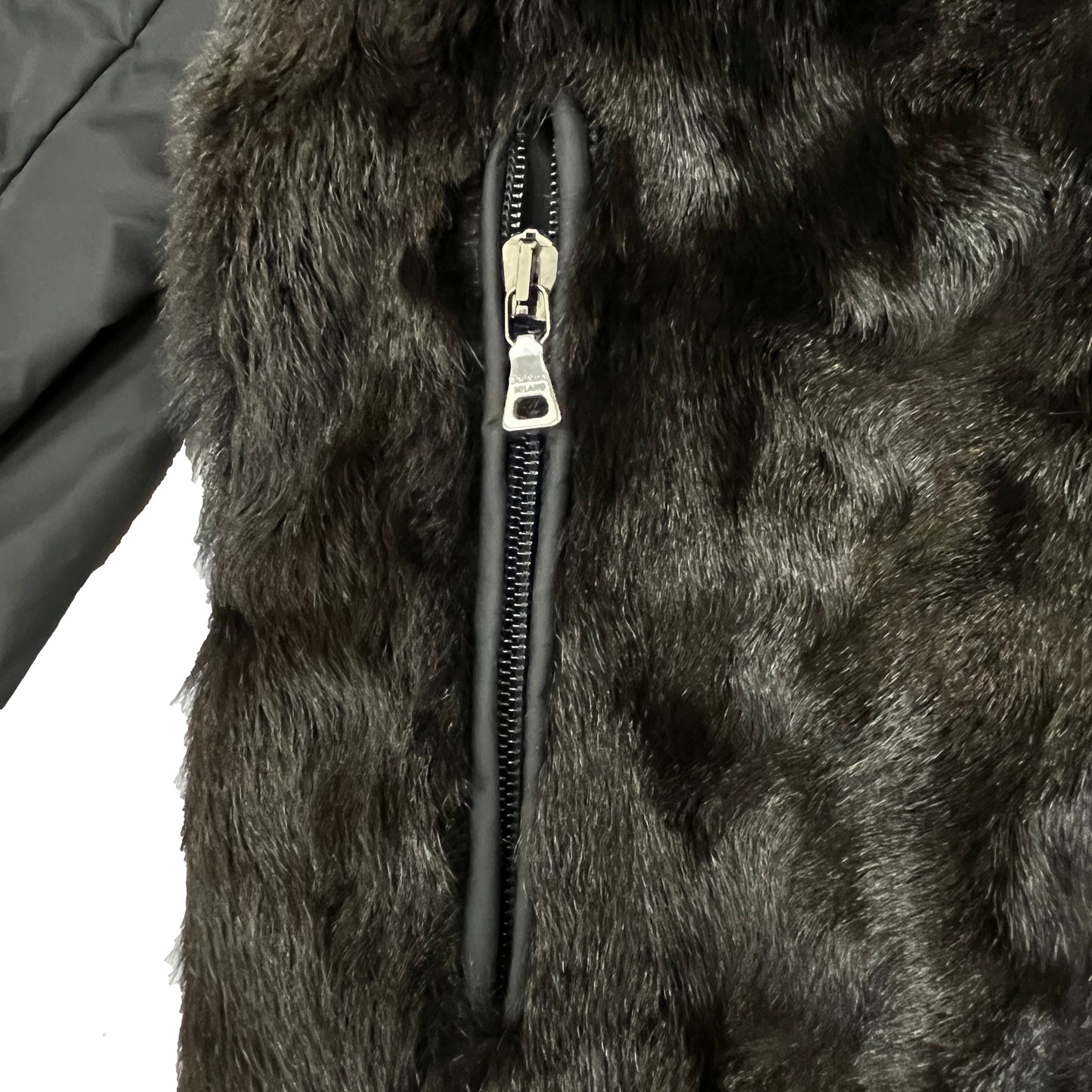PRADA Fur, Wool & Nylon Jacket Size 40