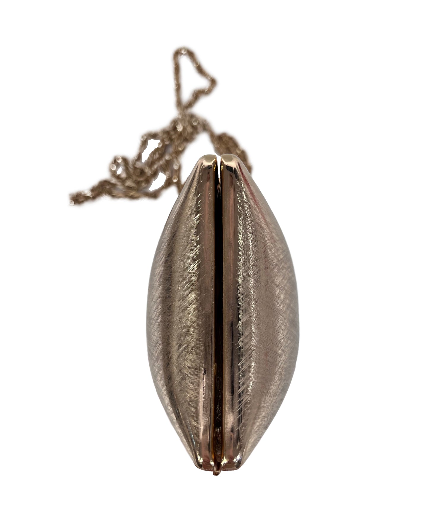 RODO Vintage Brushed Goldtone Metal Evening Clutch