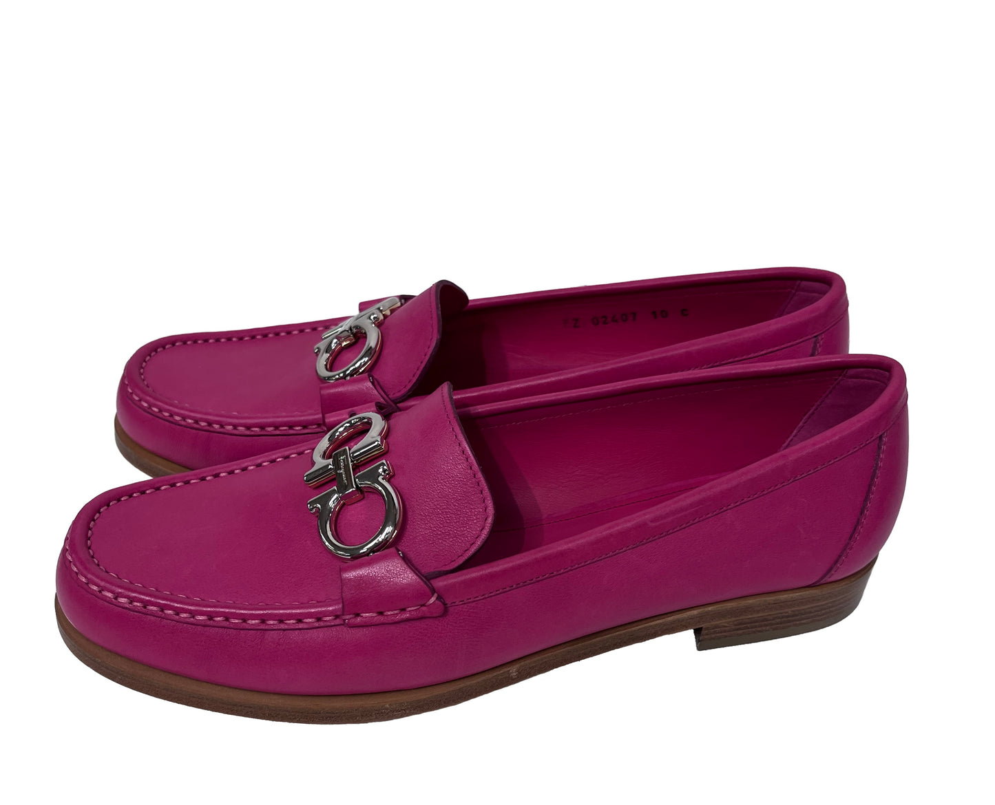 SALVATORE FERRAGAMO Pink Loafers Size 10
