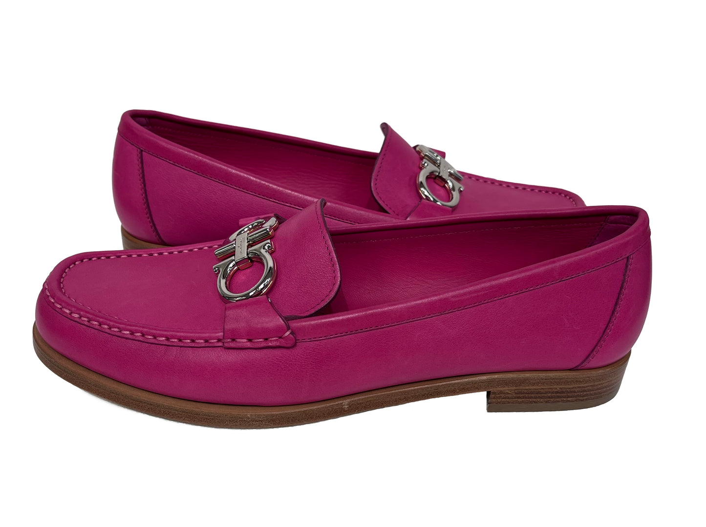 SALVATORE FERRAGAMO Pink Loafers Size 10