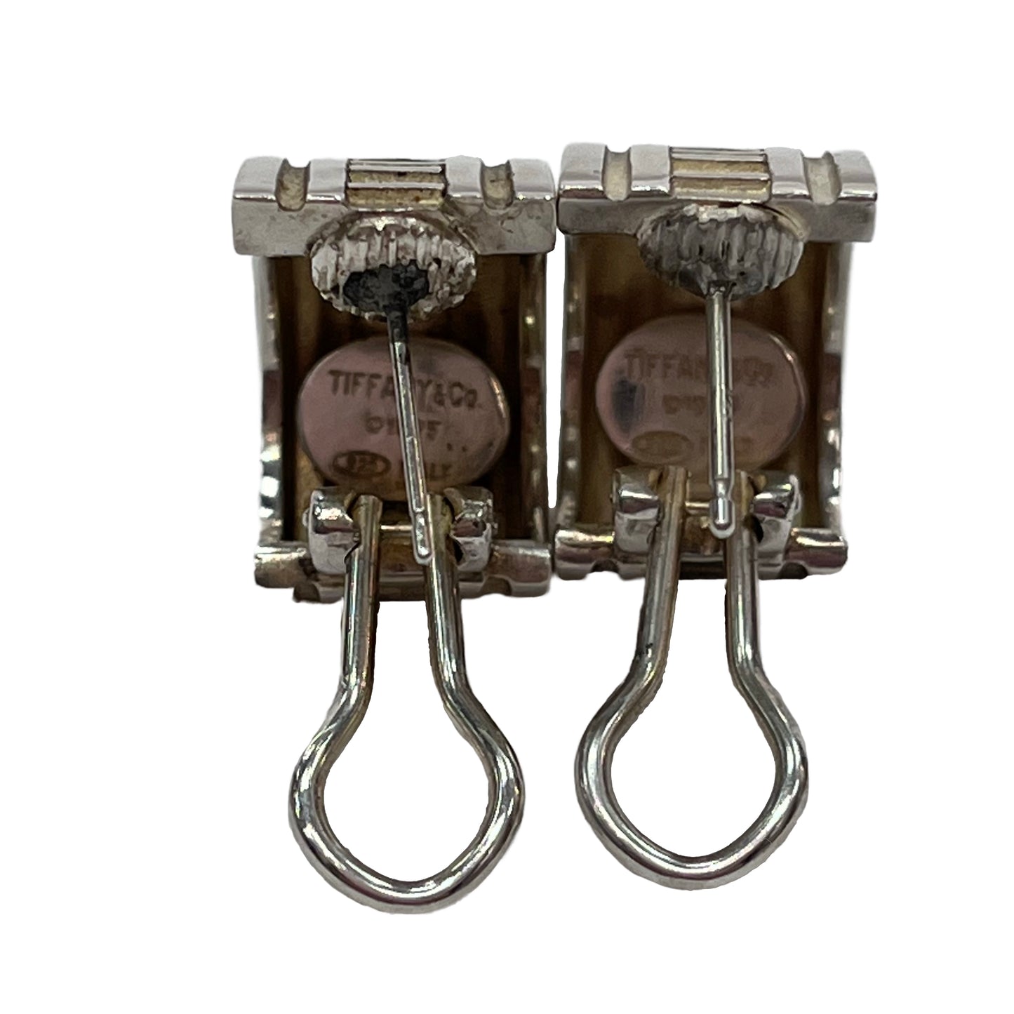 TIFFANY & CO. Sterling Silver Atlas Collection Earrings