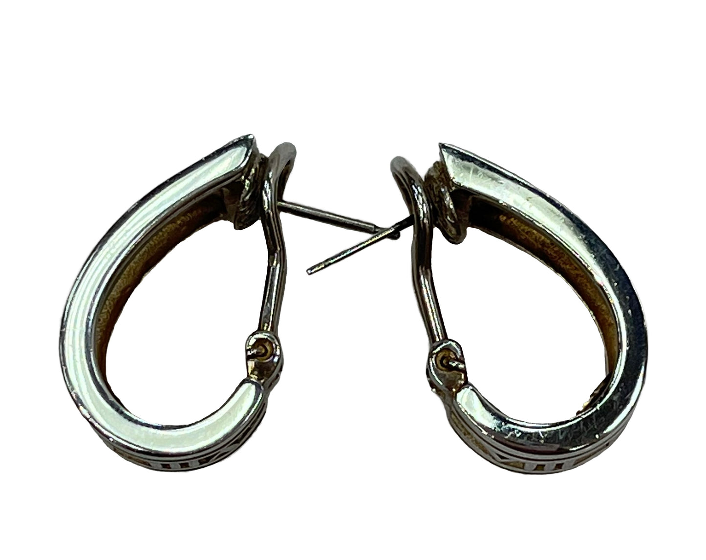 TIFFANY & CO. Sterling Silver Atlas Collection Earrings