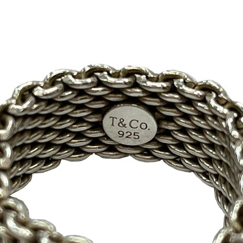 TIFFANY Sterling Silver Mesh Somerset Ring