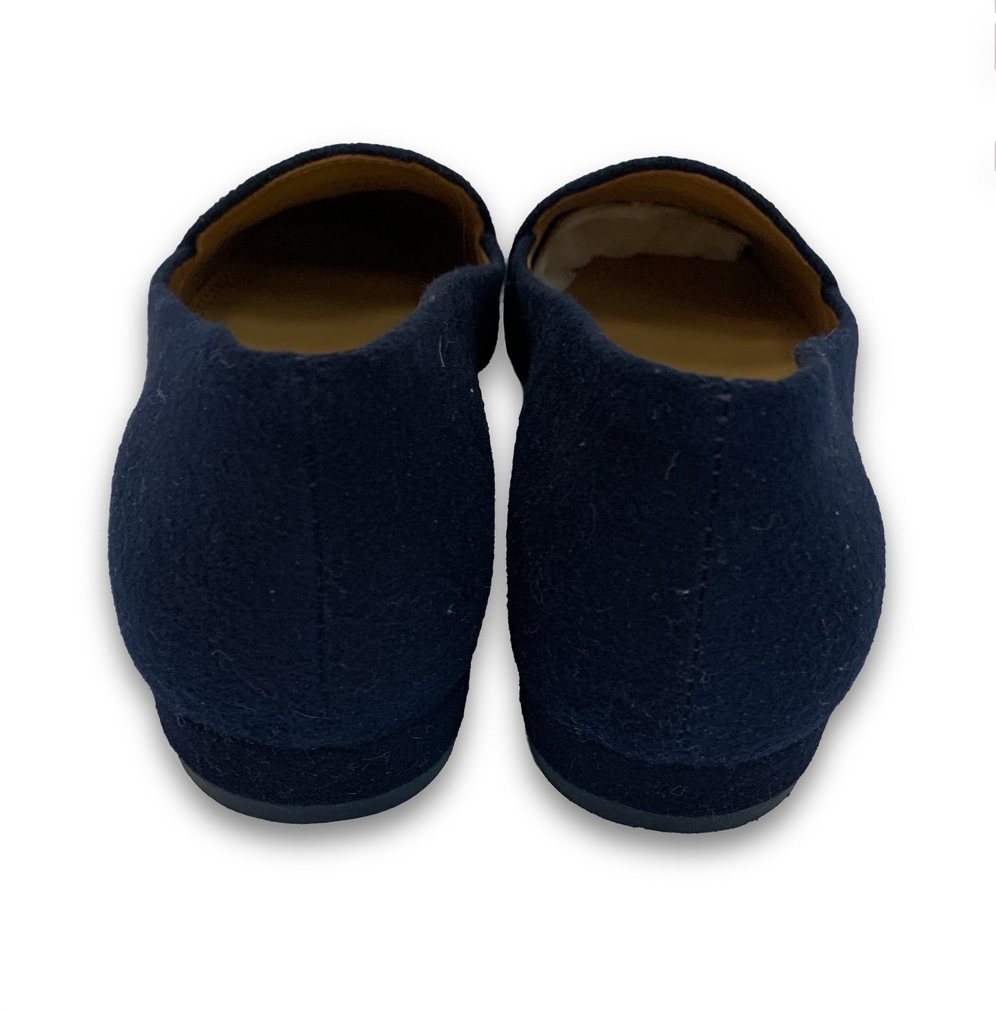 TORY BURCH Suede Embroidered Flats Navy Size 7