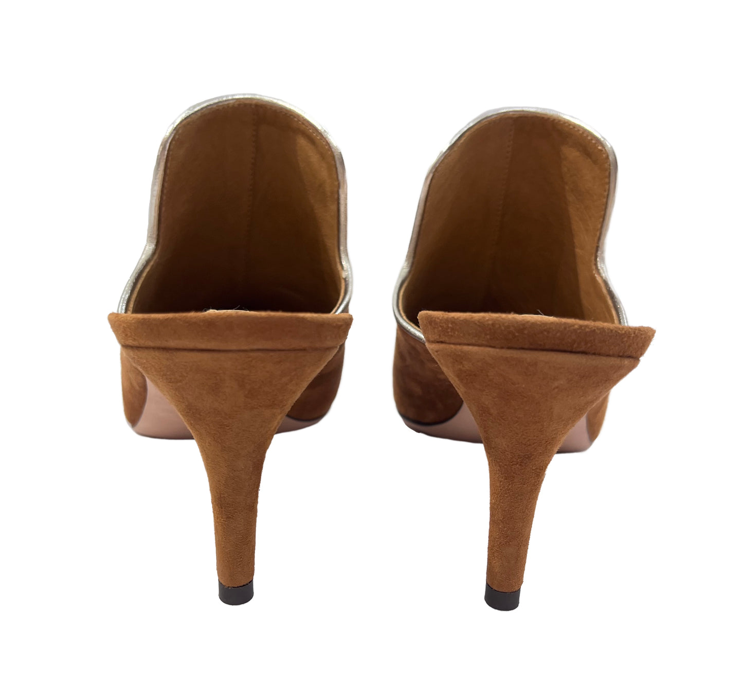VERONICA BEARD Cognac Suede Mule Size 38