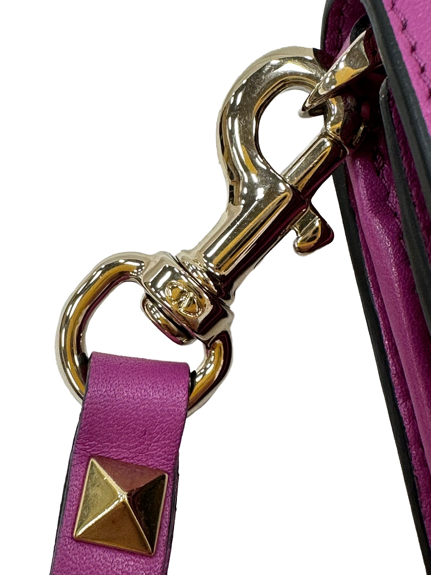 VALENTINO Rockstud Leather Wristlet