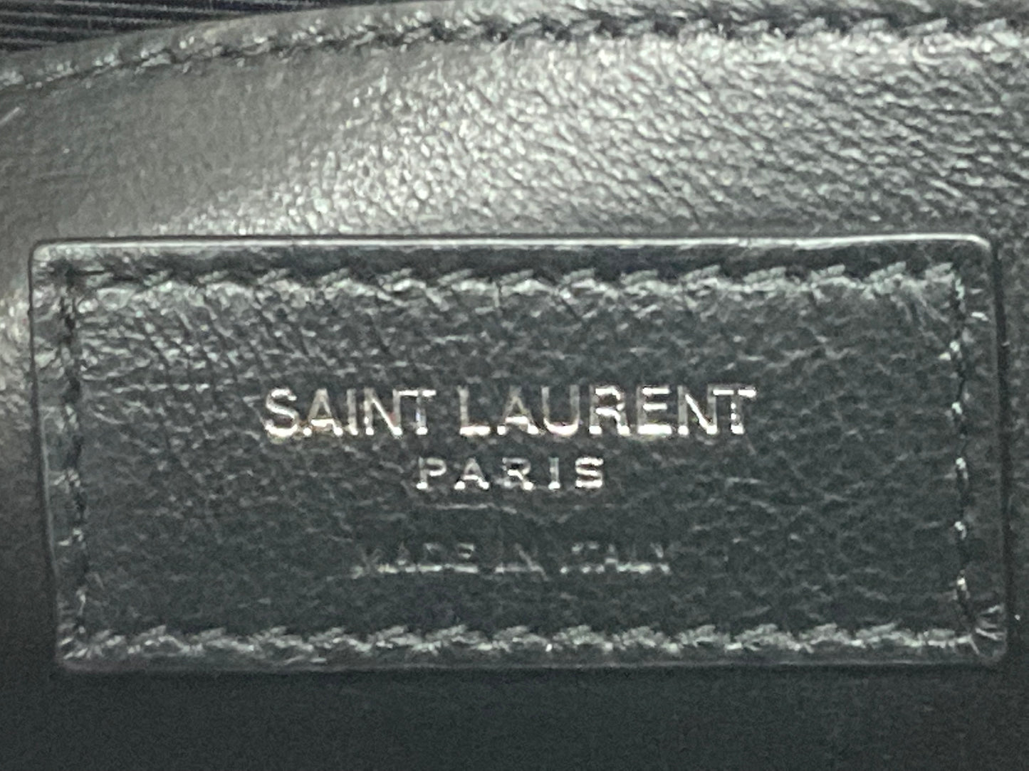 YVES SAINT LAURENT Leather Kate Flap Bag Black