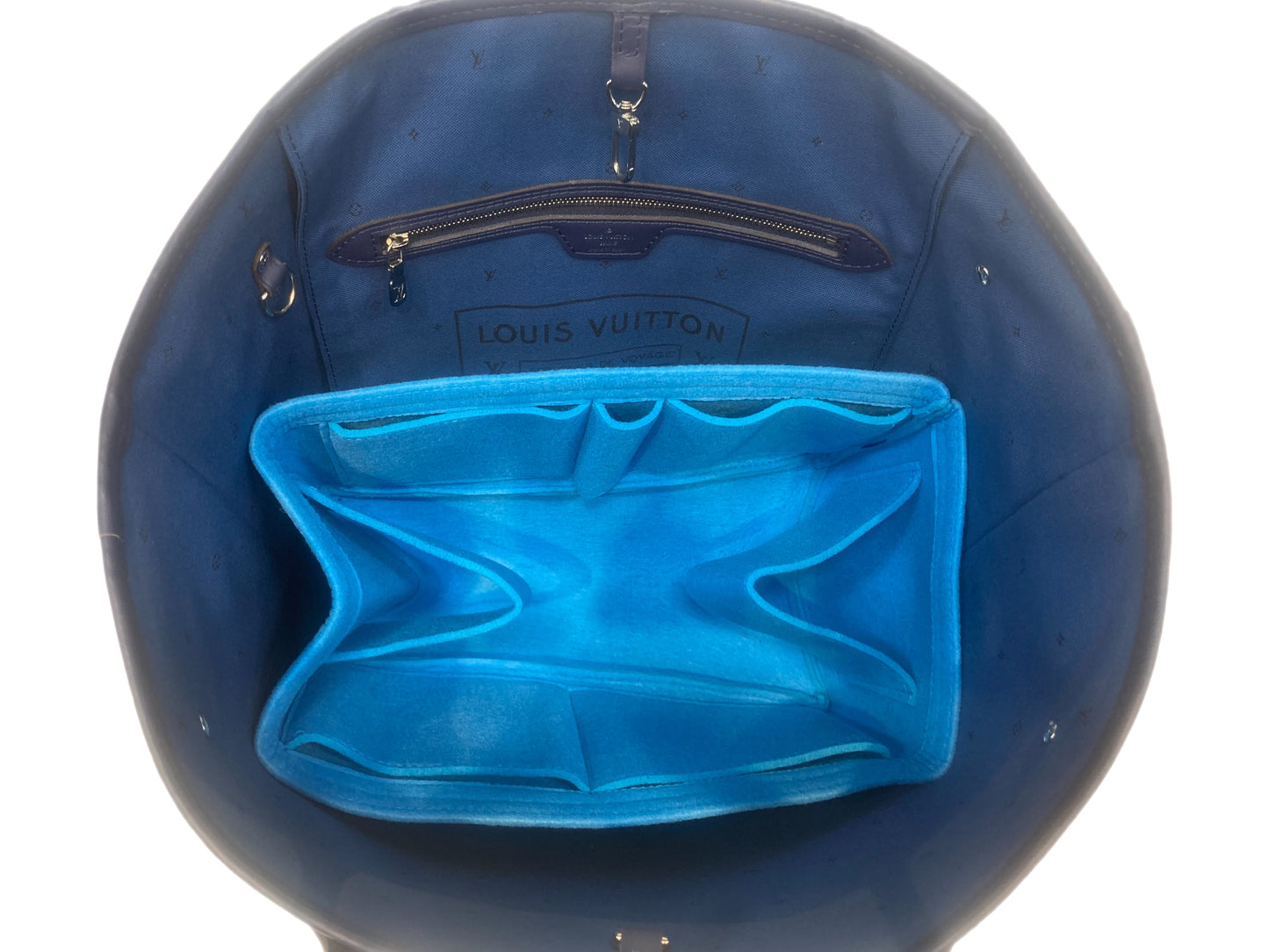 LOUIS VUITTON Neverfull MM Escalate Tote Blue