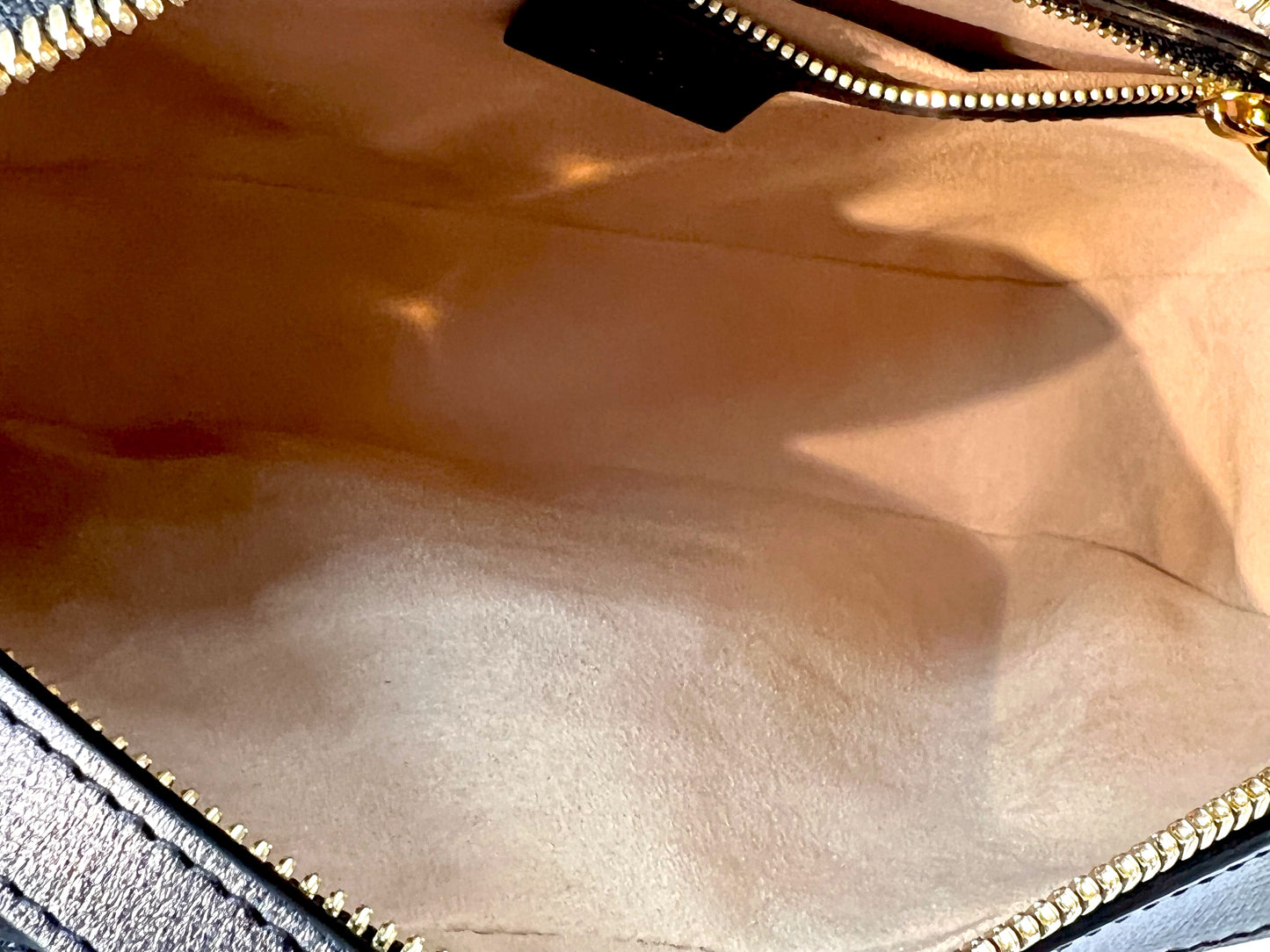 GUCCI Leather Horse-bit 1955 Bag Black