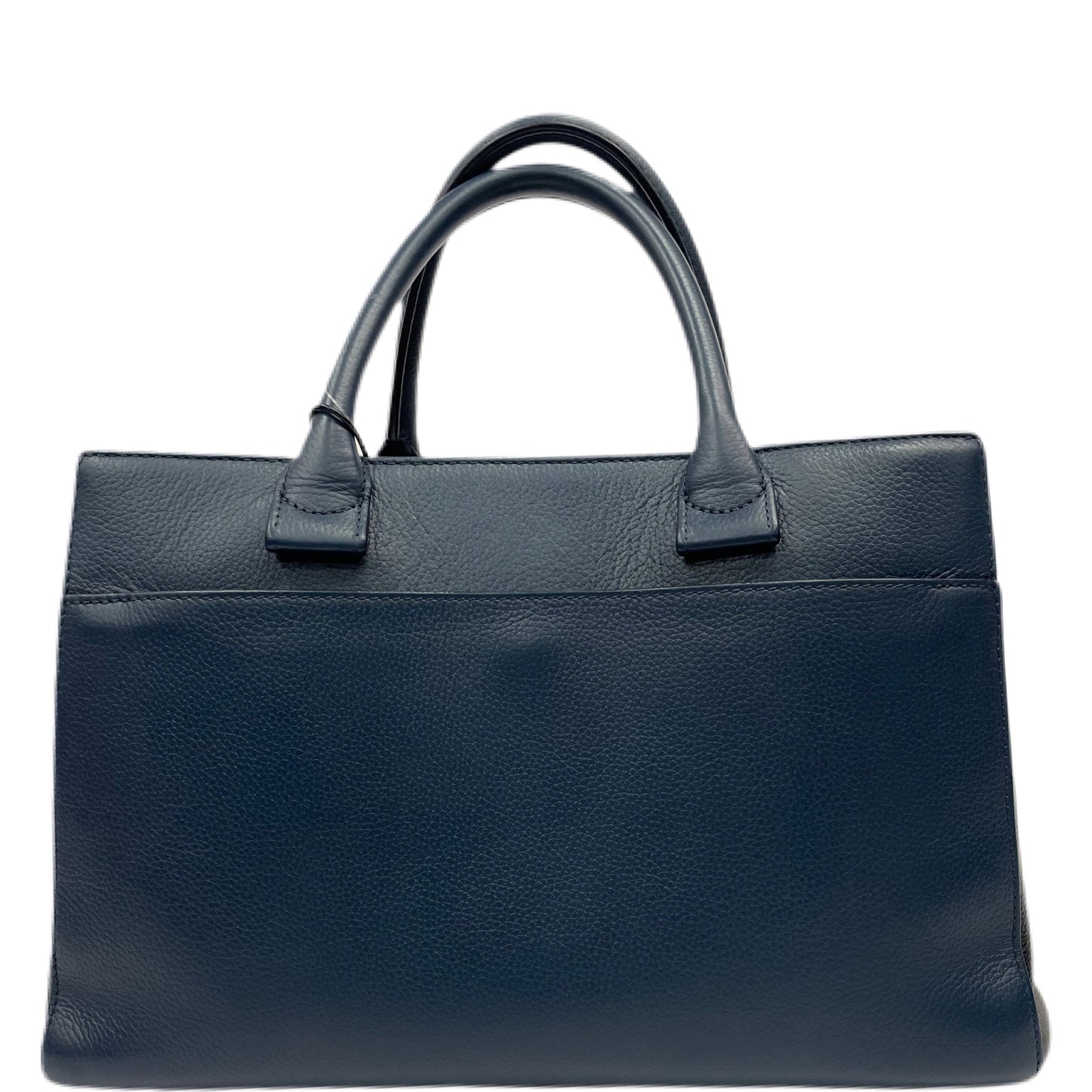 CHANEL Leather Neo Executive Handbag Blue / Black