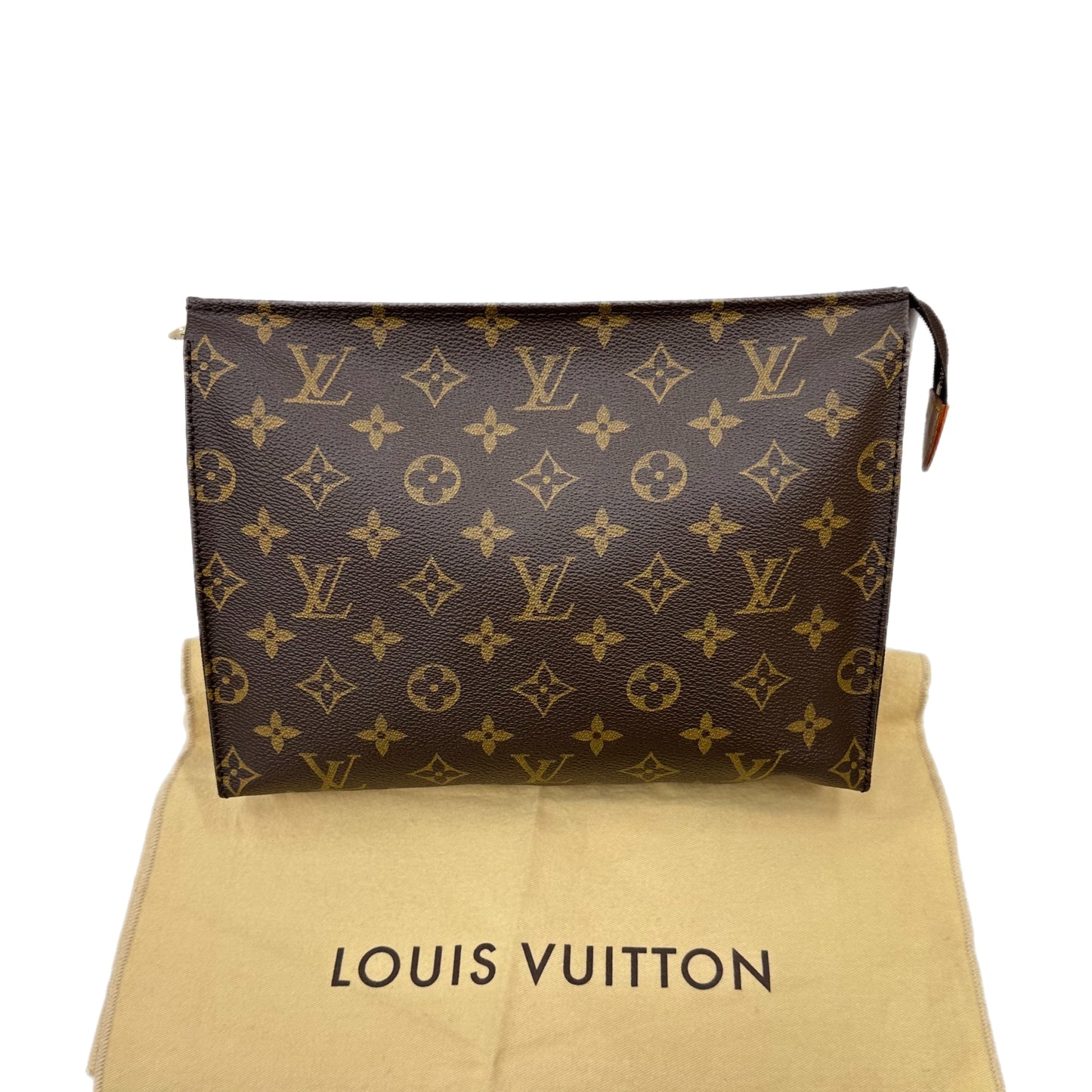 LOUIS VUITTON Monogram 26 Toiletry Bag Brown
