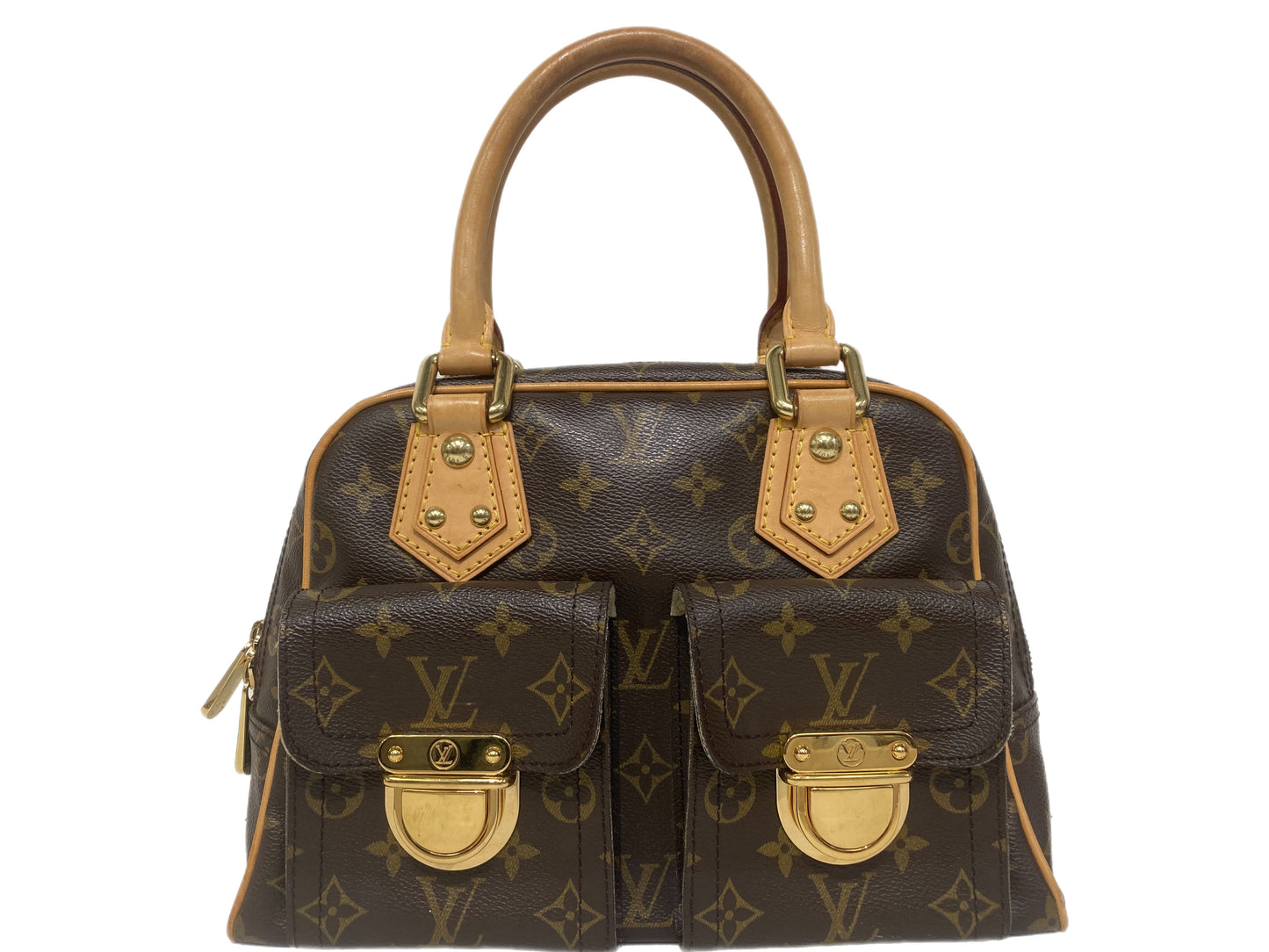 LOUIS VUITTON Monogram Manhattan PM Brown